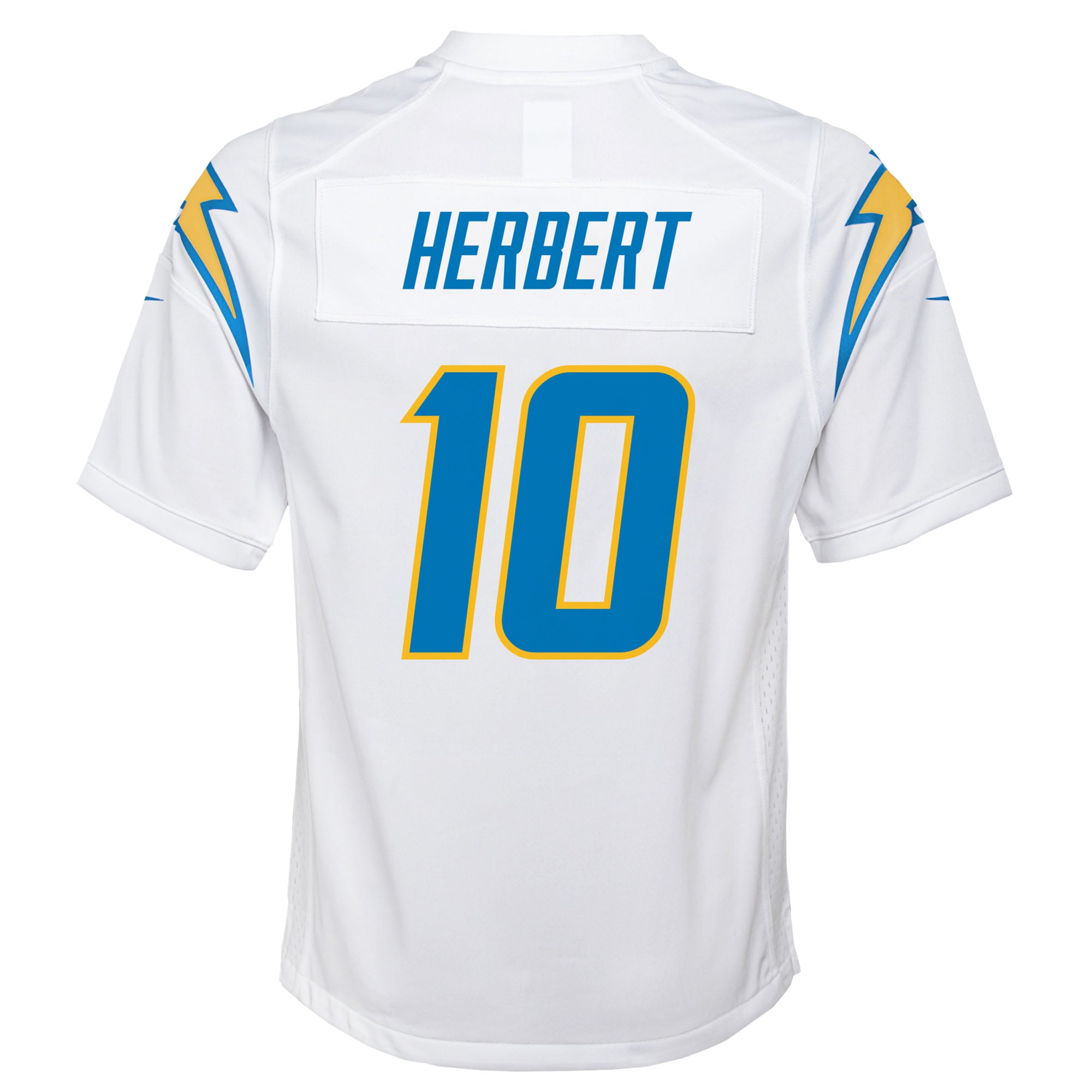 Justin Herbert Los Angeles Chargers Game Jersey White NFL Football Fan Wear Justin Herbert