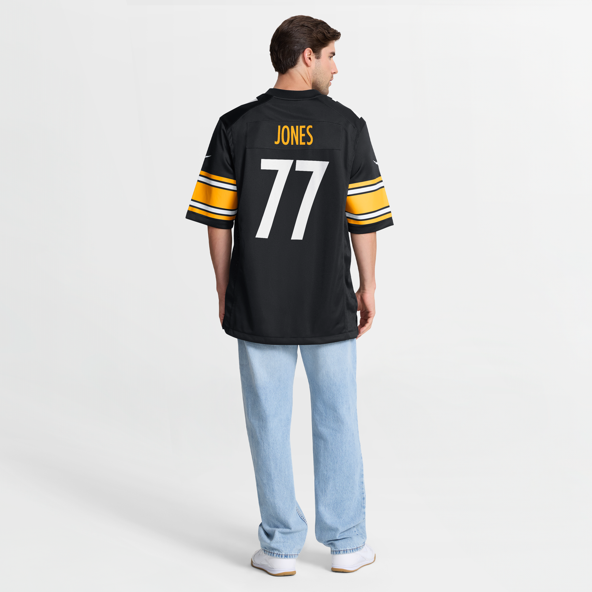 Broderick Jones Pittsburgh Steelers Game Jersey Black NFL Football Fan Wear