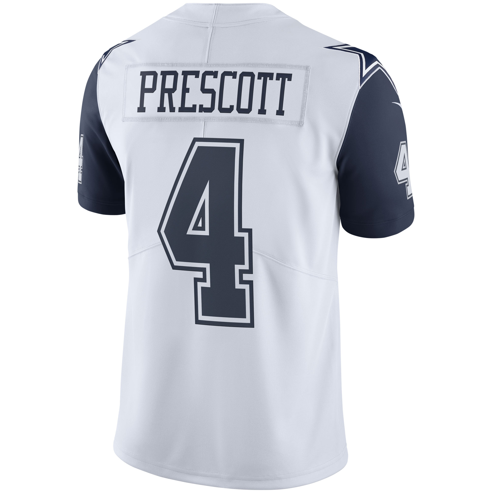 Dak Prescott Rush Dallas Cowboys Limited Jersey No.4 White NFL Football Fan Wear Dak Prescott Rush