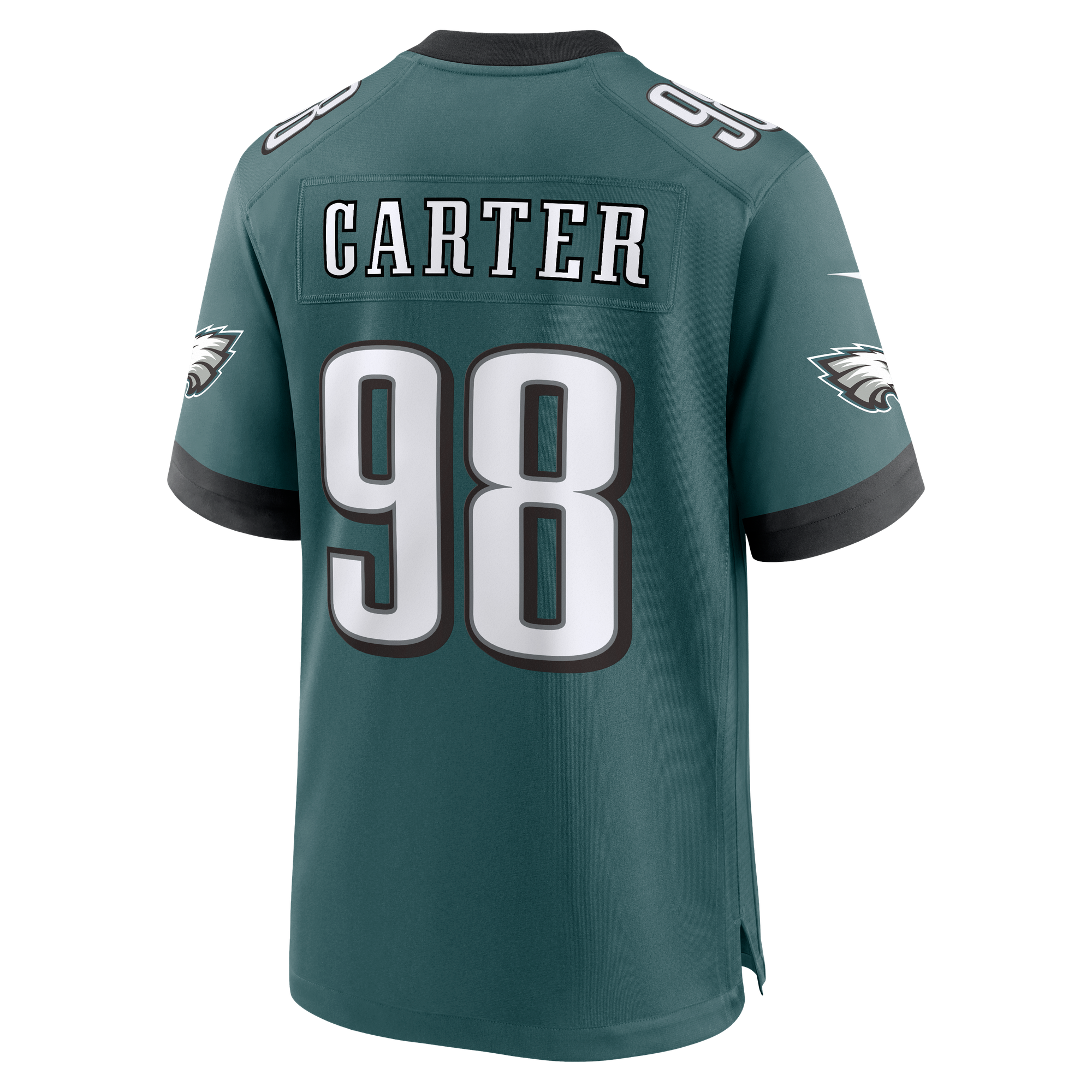 Jalen Carter Philadelphia Eagles Game Jersey Midnight NFL Football Fan Wear Jalen Carter