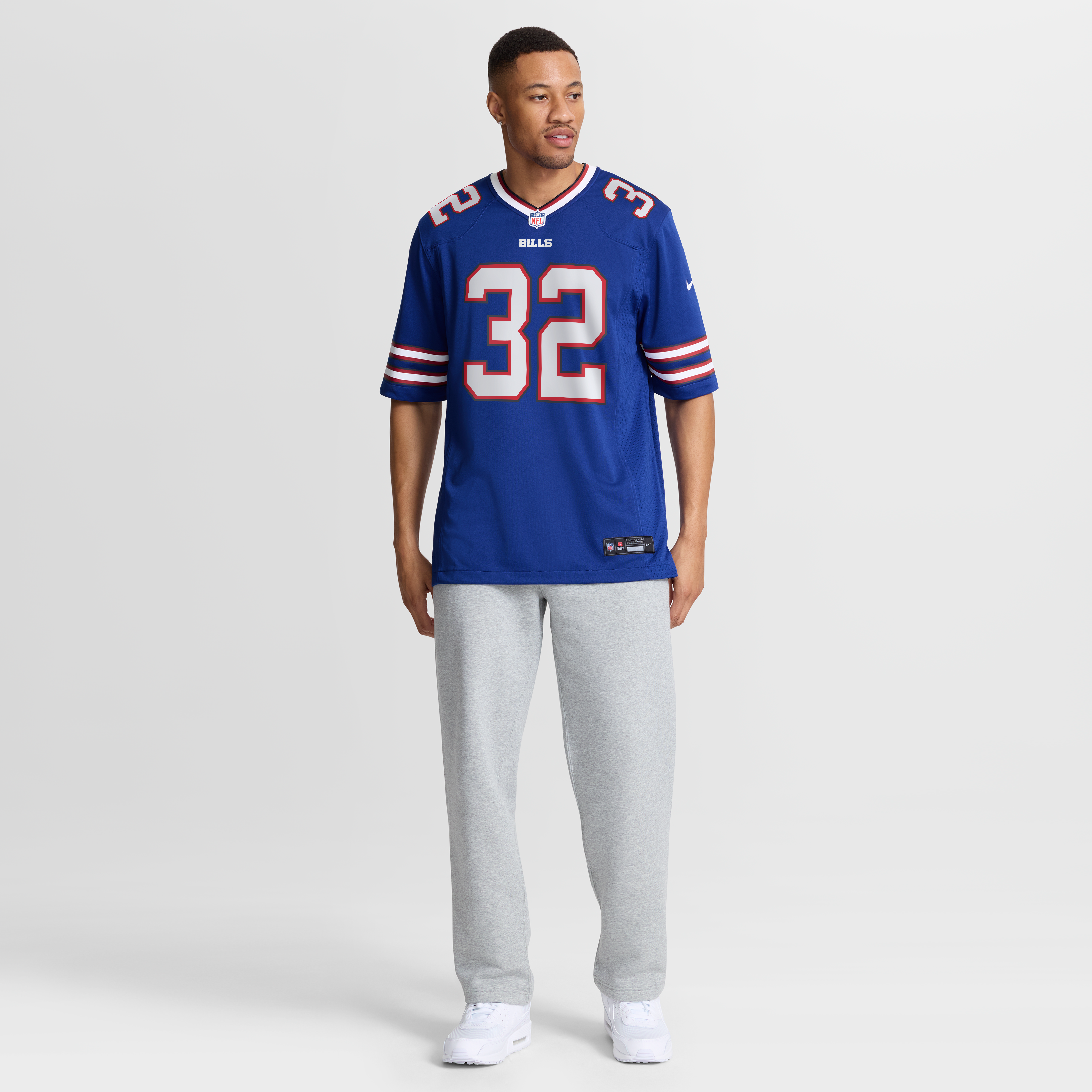 Toriano Pride Jr Buffalo Bills Game Jersey Royal NFL Football Fan Wear Toriano Pride Jr