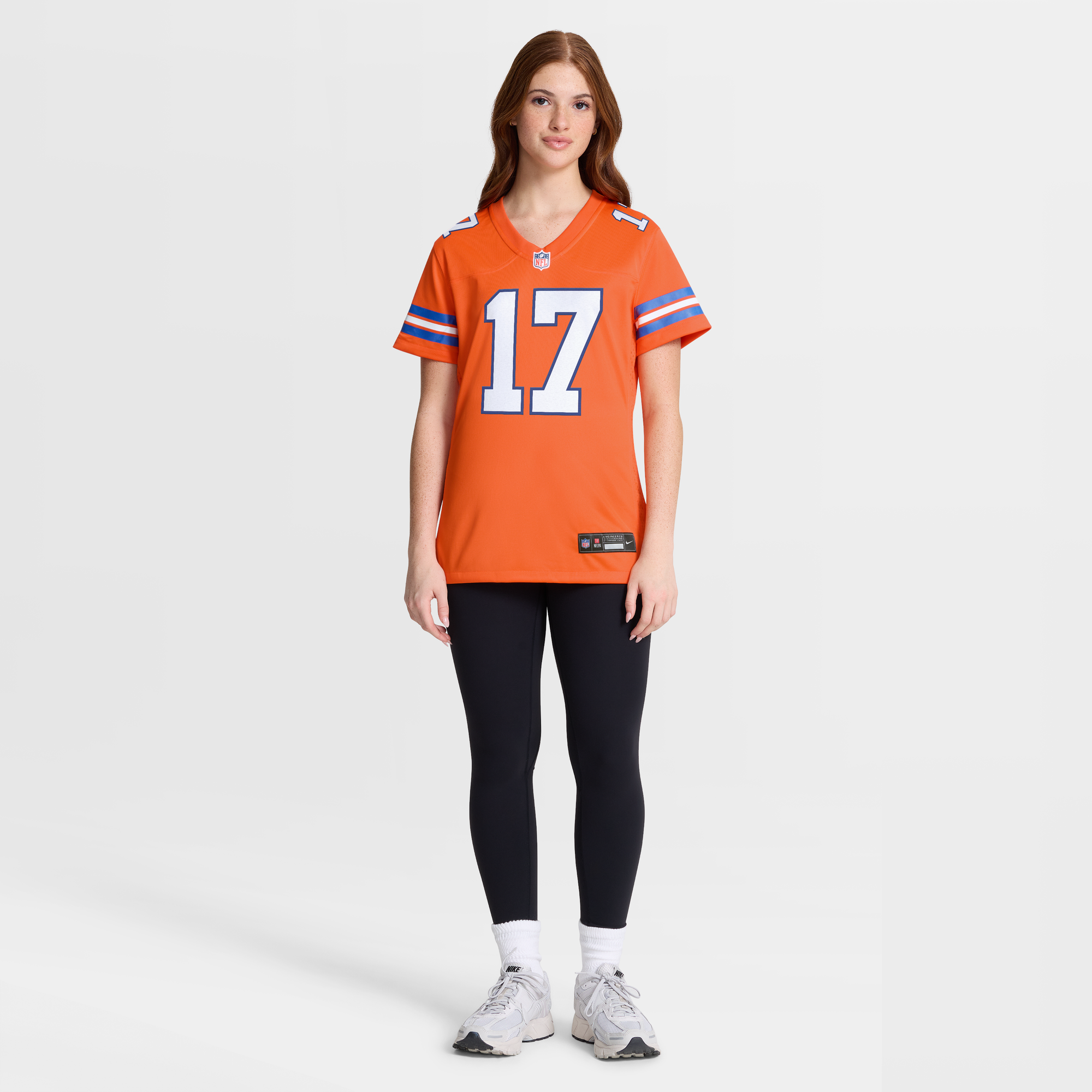 Jaylen Waddle Denver Broncos Game Jersey Orange NFL Football Fan Wear