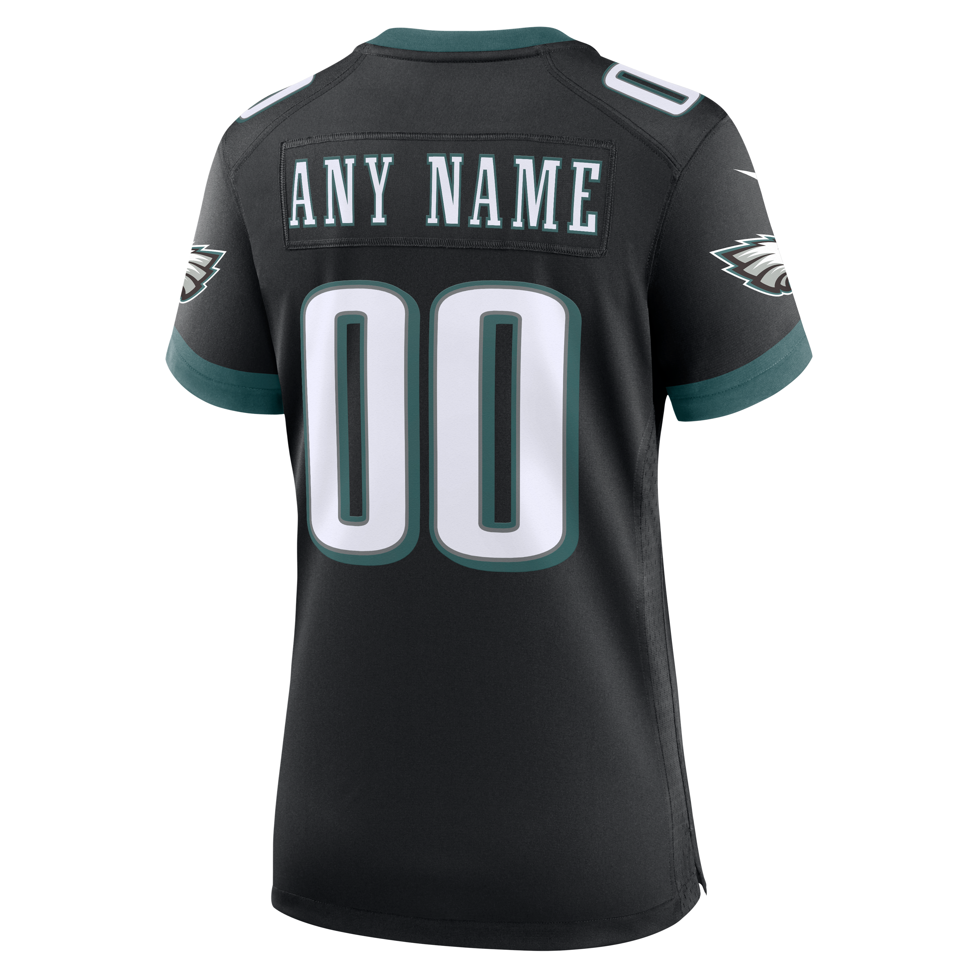 Philadelphia Eagles Game Jersey Black NFL Football Fan Wear Custom Number