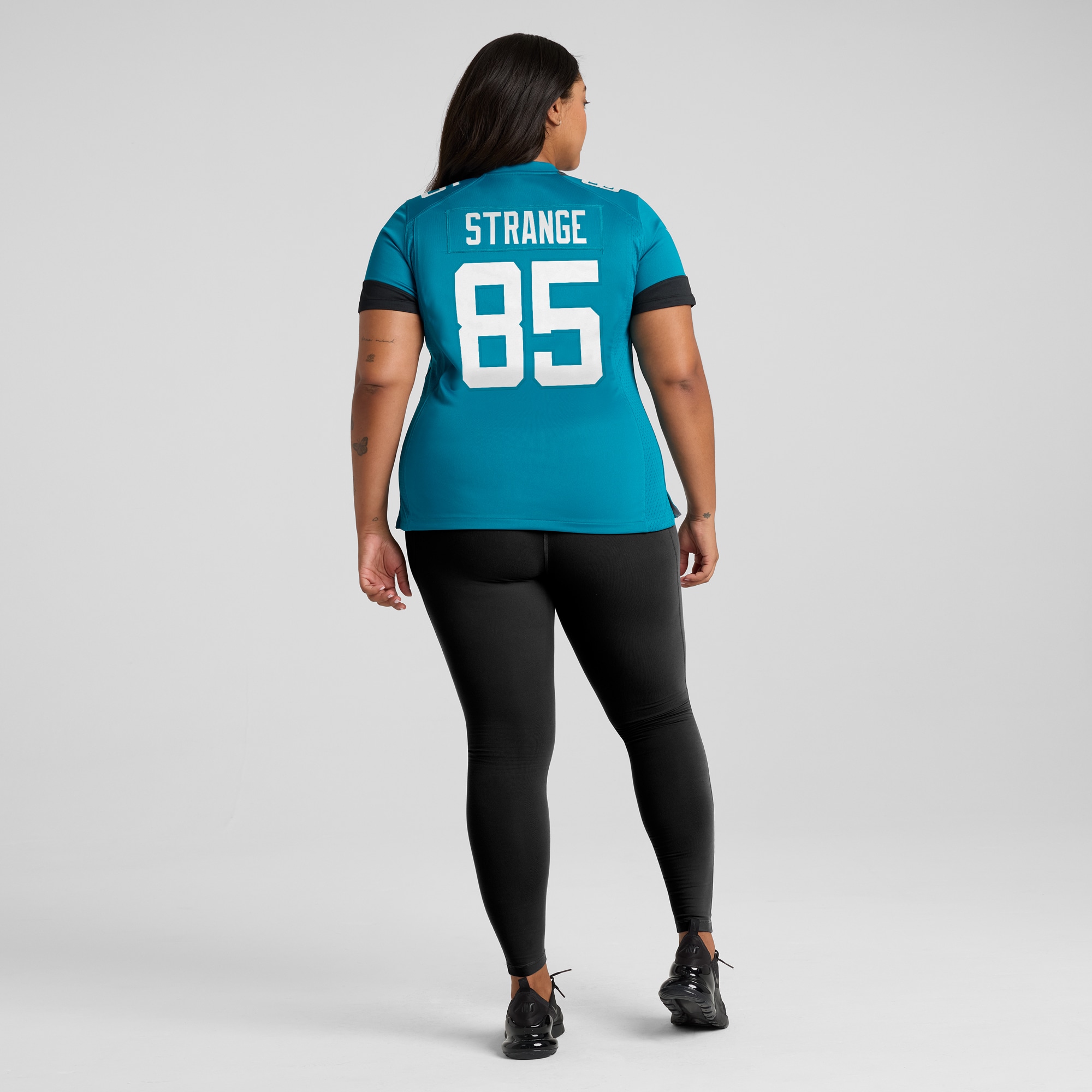 Brenton Strange Jacksonville Jaguars Game Jersey Teal NFL Football Fan Wear Brenton Strange