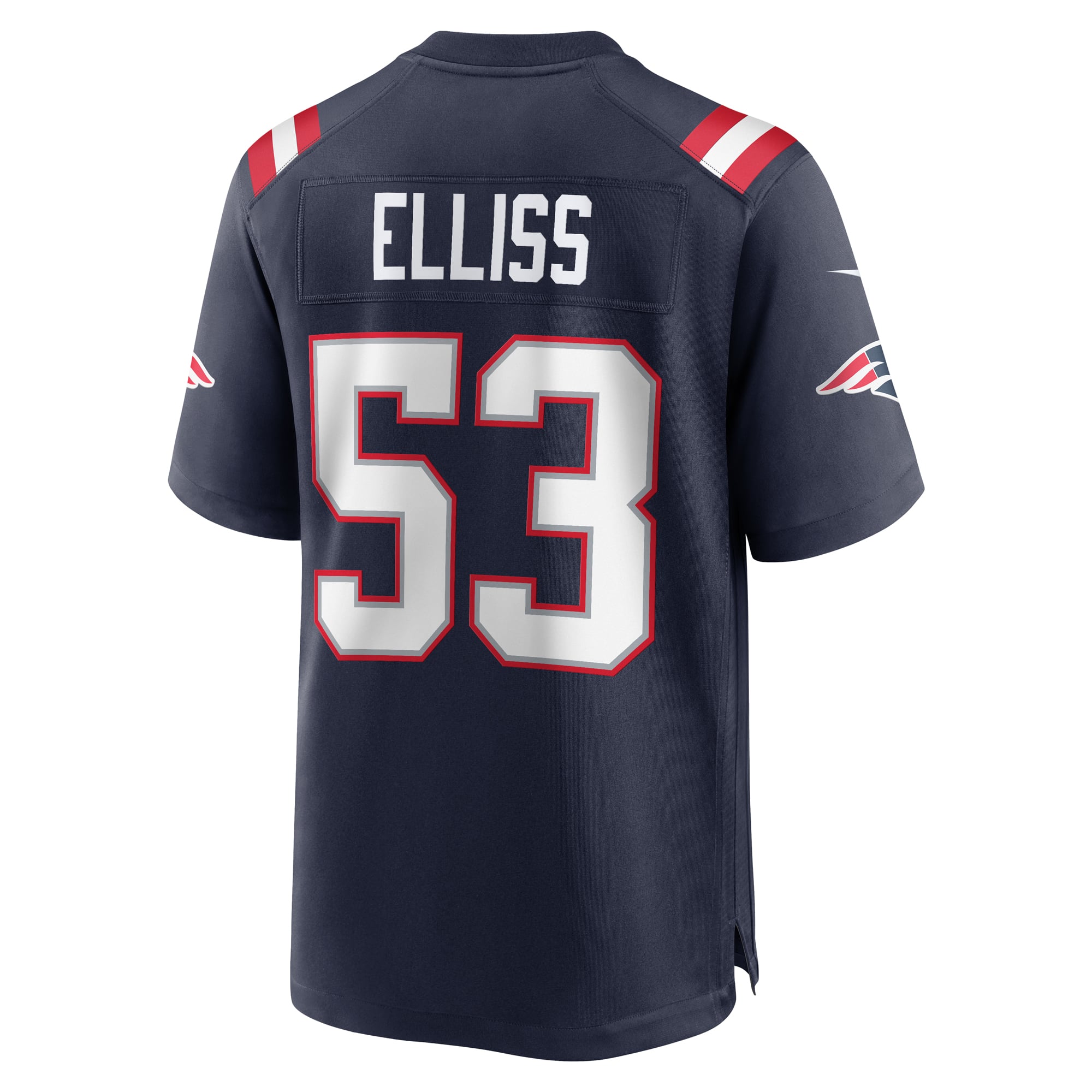 Christian Elliss New England Patriots Game Jersey Navy NFL Football Fan Wear Christian Elliss