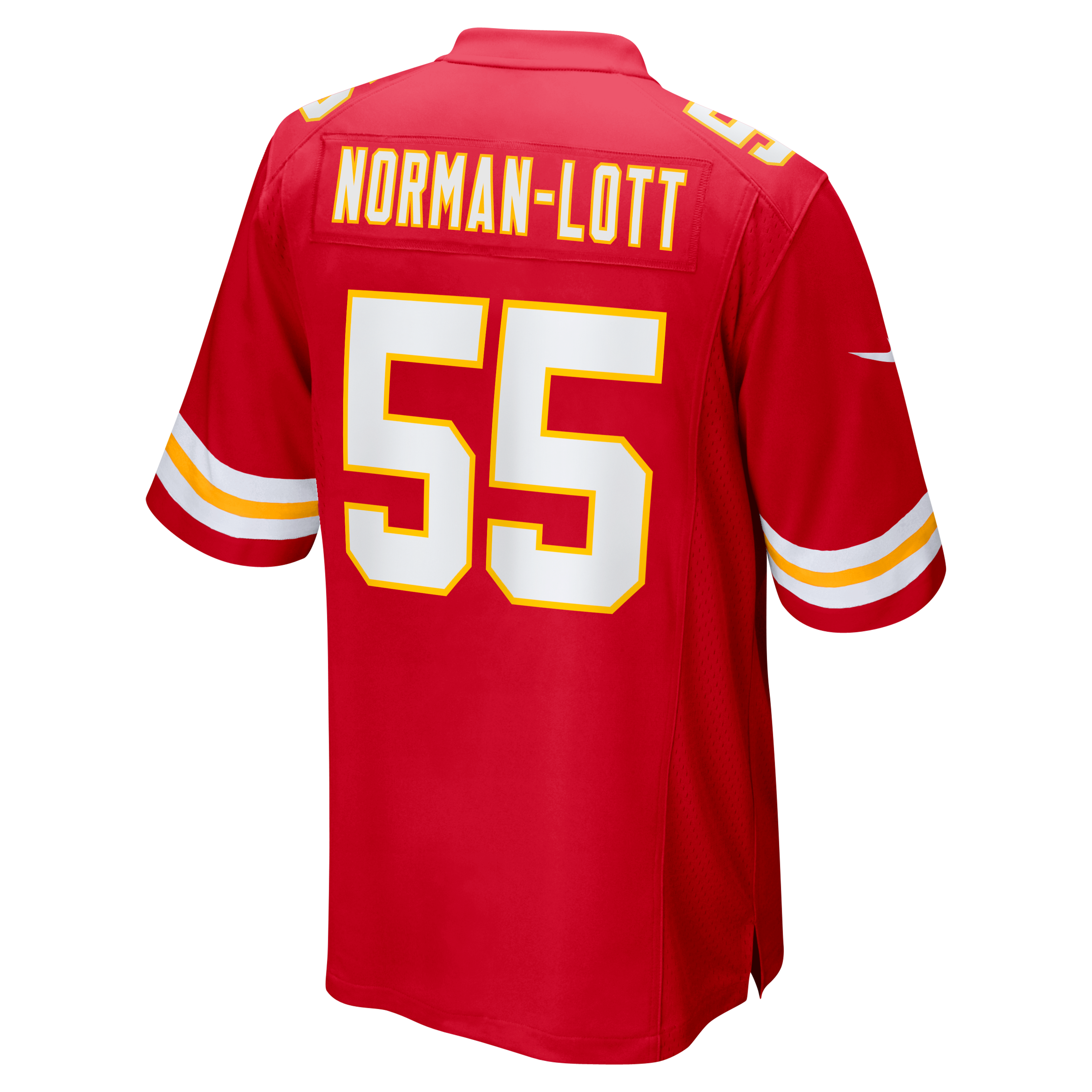 Omarr Norman-Lott Kansas City Chiefs Game Jersey Red NFL Football Fan Wear Omarr Norman-Lott