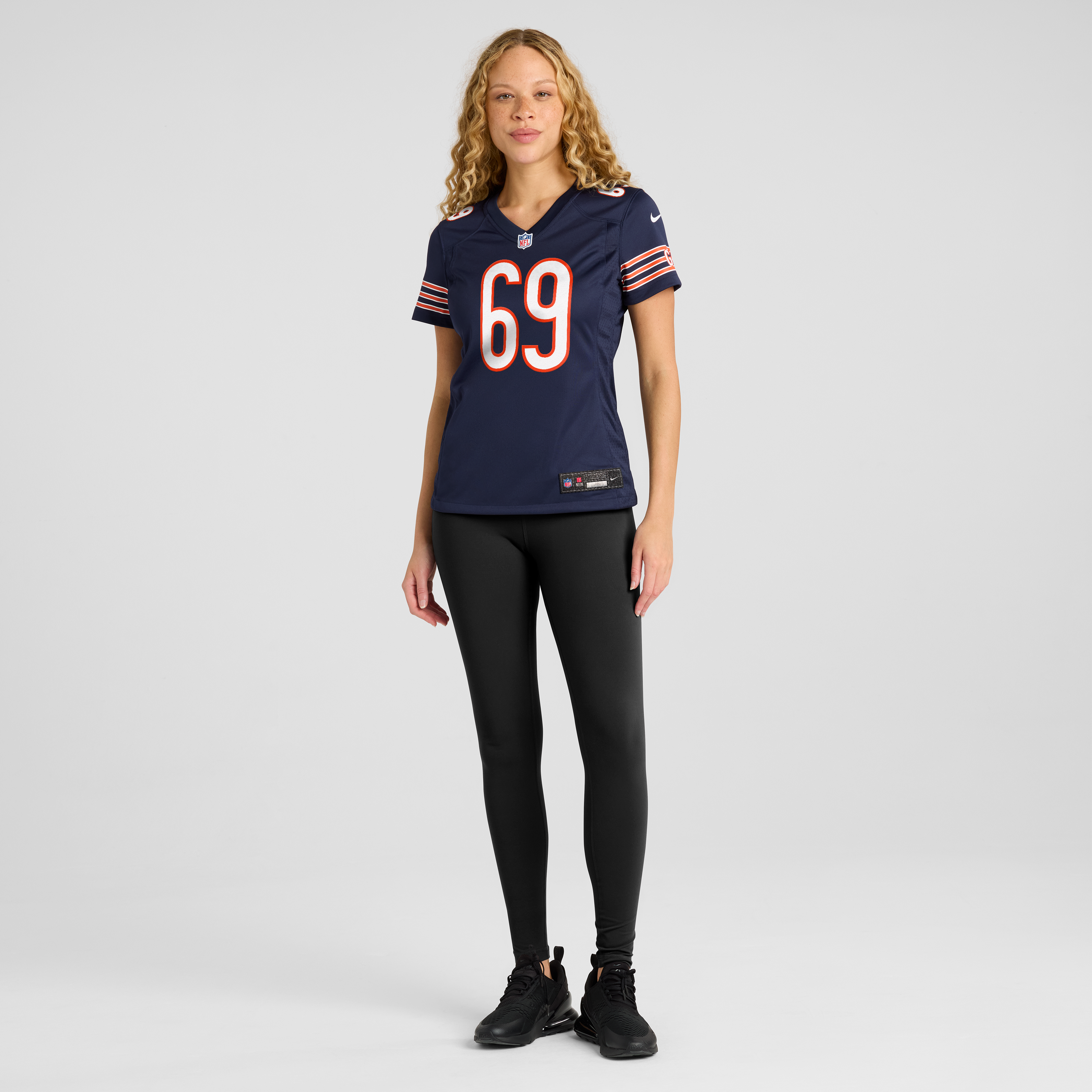 Jeremiah Martin Chicago Bears Game Jersey Navy NFL Football Fan Wear Jeremiah Martin