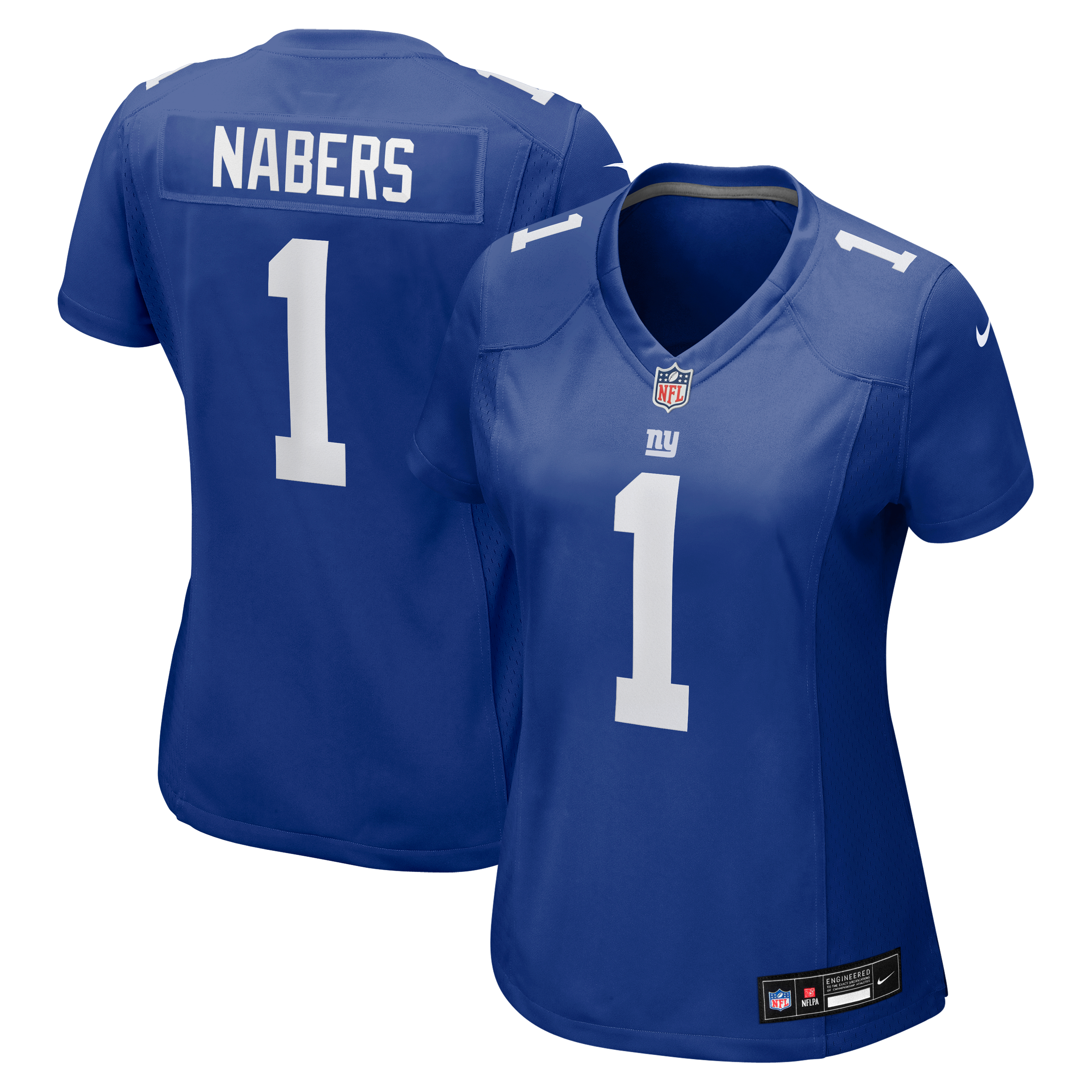 Malik Nabers New York Giants Game Jersey Royal NFL Football Fan Wear Malik Nabers