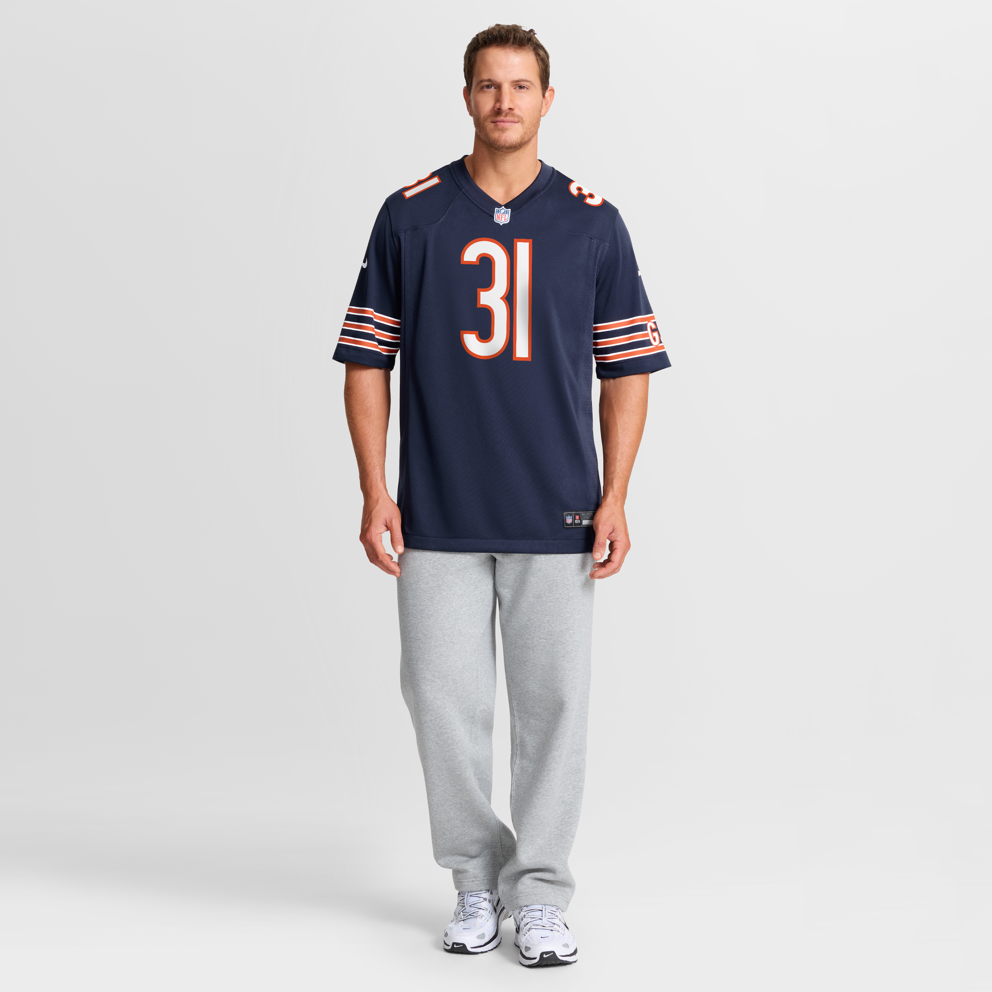 Dillon Thieneman Chicago Bears Game Jersey Navy NFL Football Fan Wear