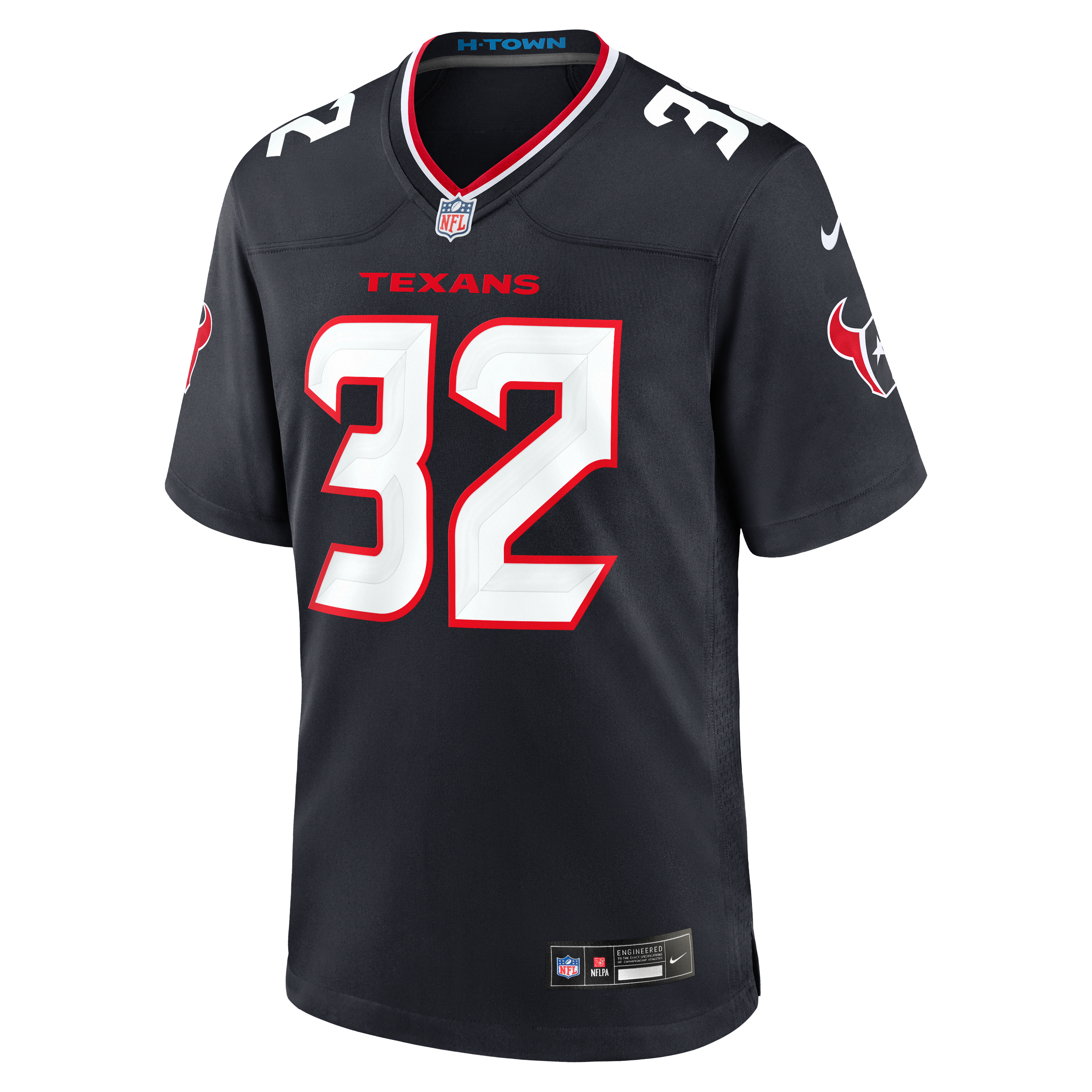 David Montgomery Houston Texans Game Jersey Navy NFL Football Fan Wear