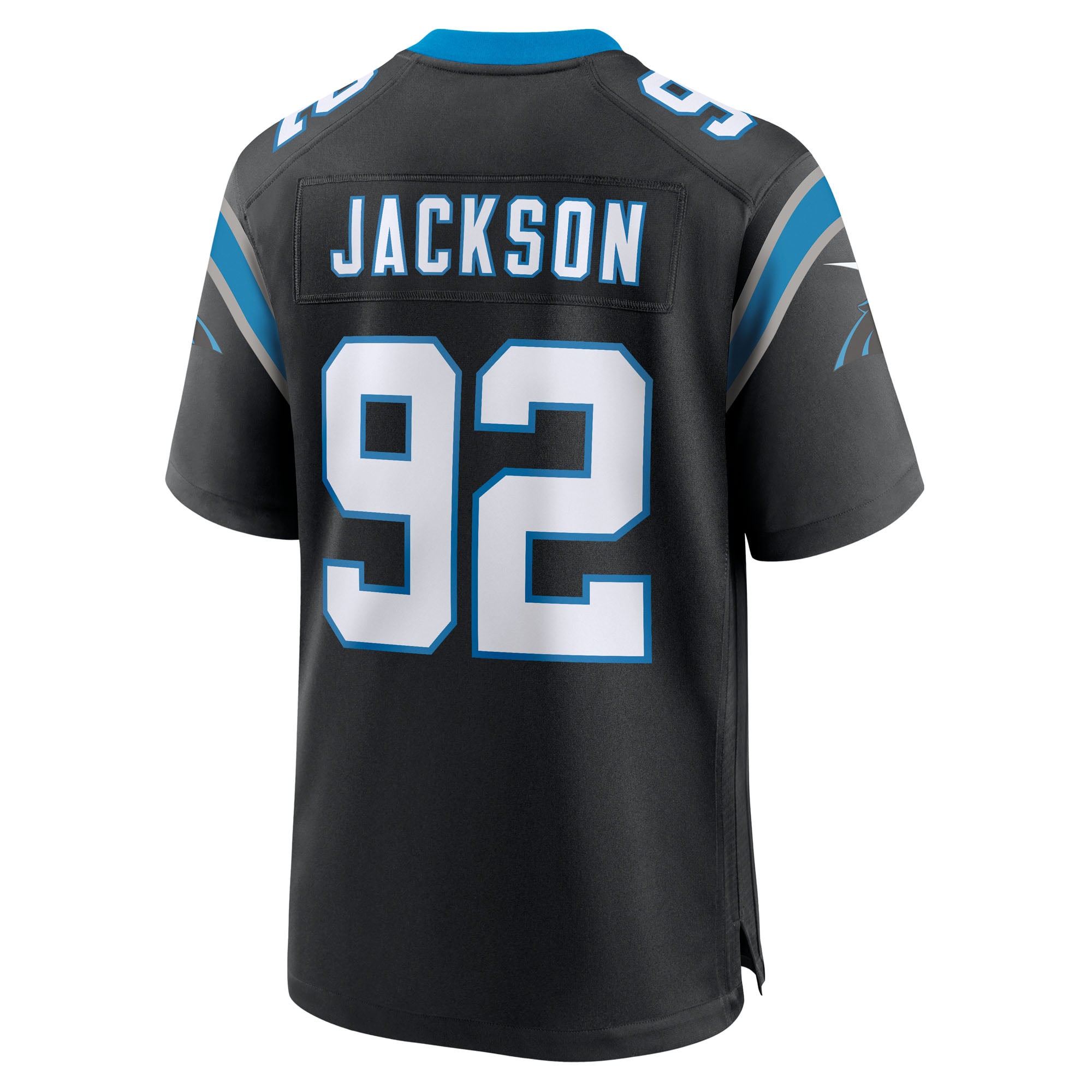 Cam Jackson Carolina Panthers Game Jersey Black NFL Football Fan Wear Cam Jackson