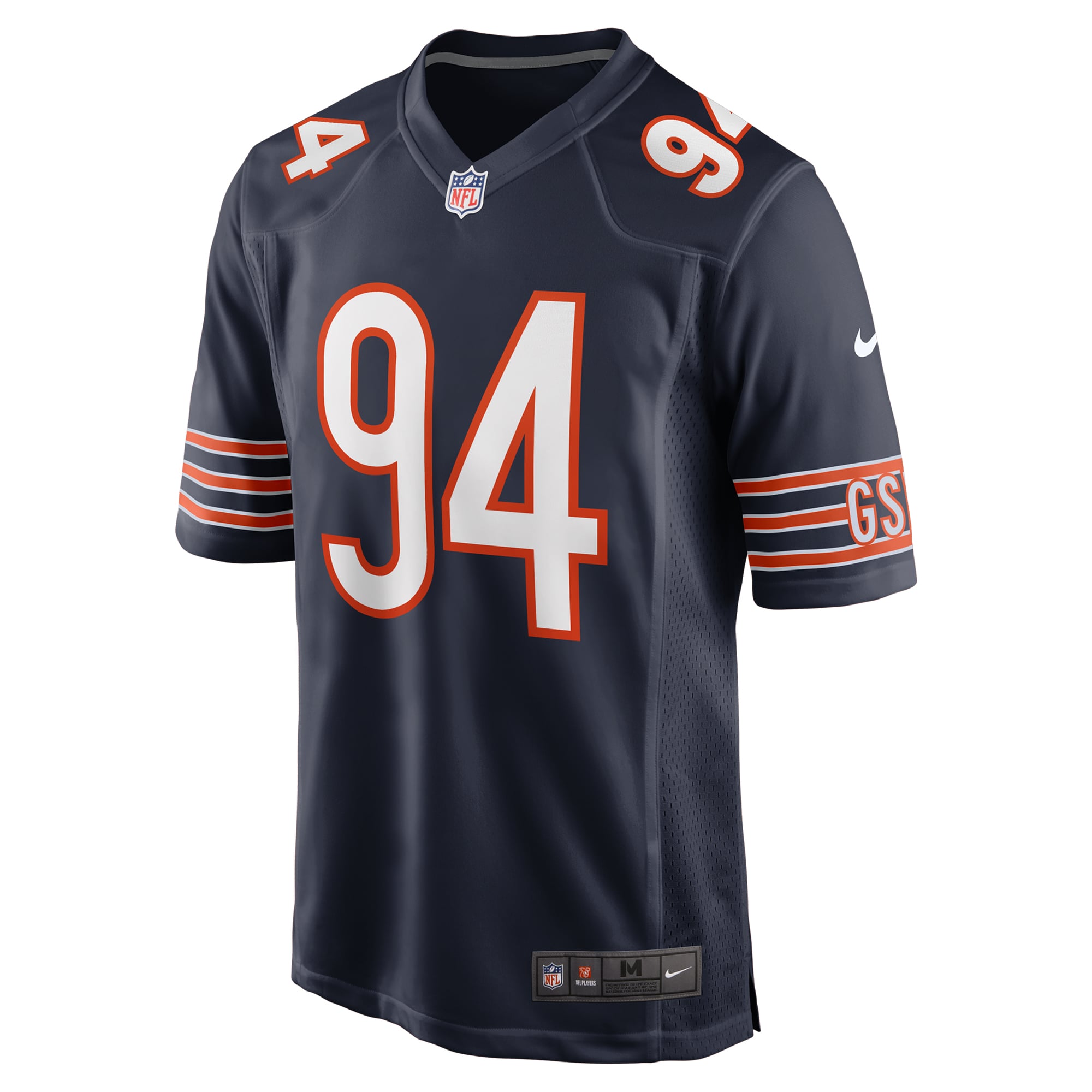 Austin Booker Chicago Bears Game Jersey Navy NFL Football Fan Wear