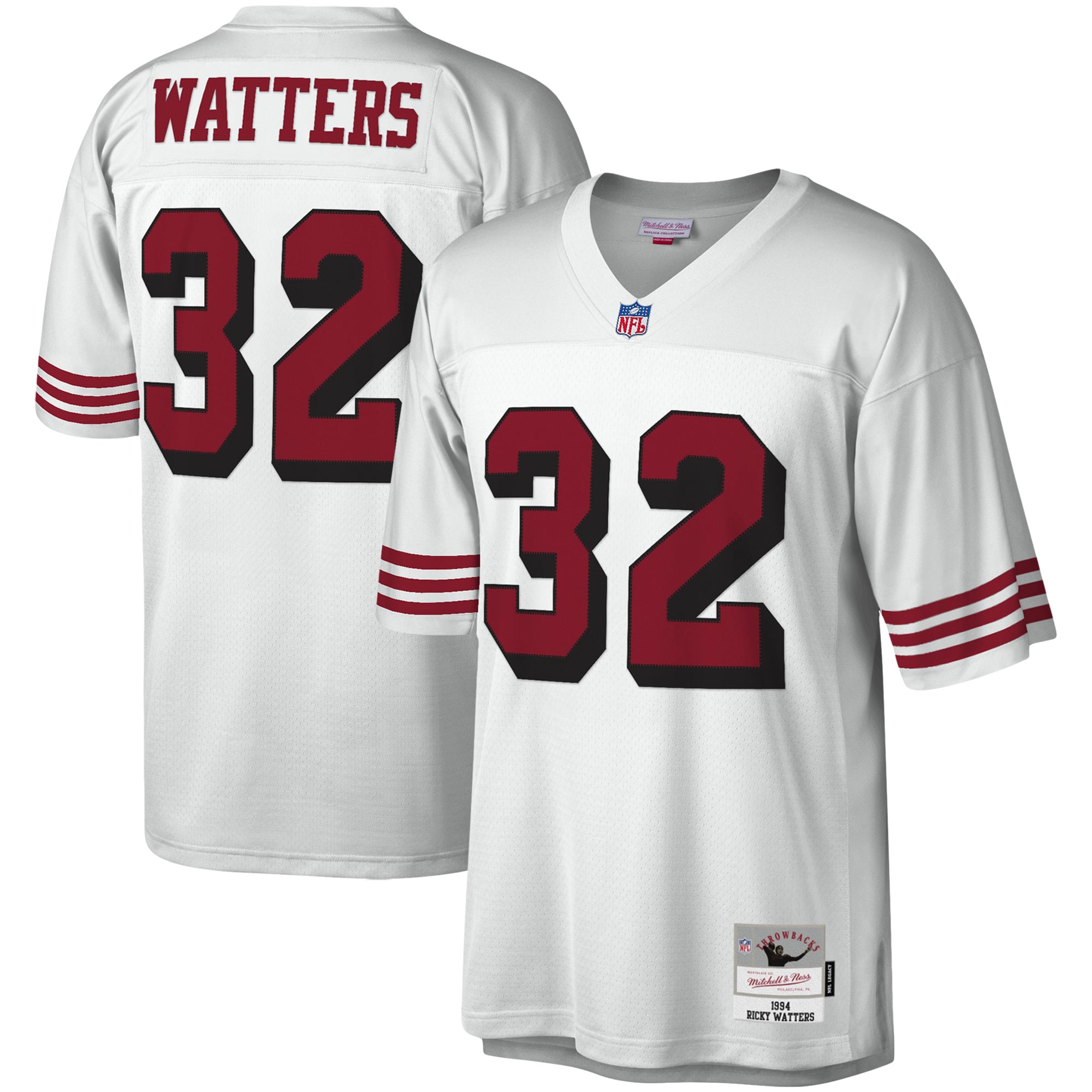 Ricky Watters San Francisco 49ers Replica Jersey White NFL Football Fan Wear