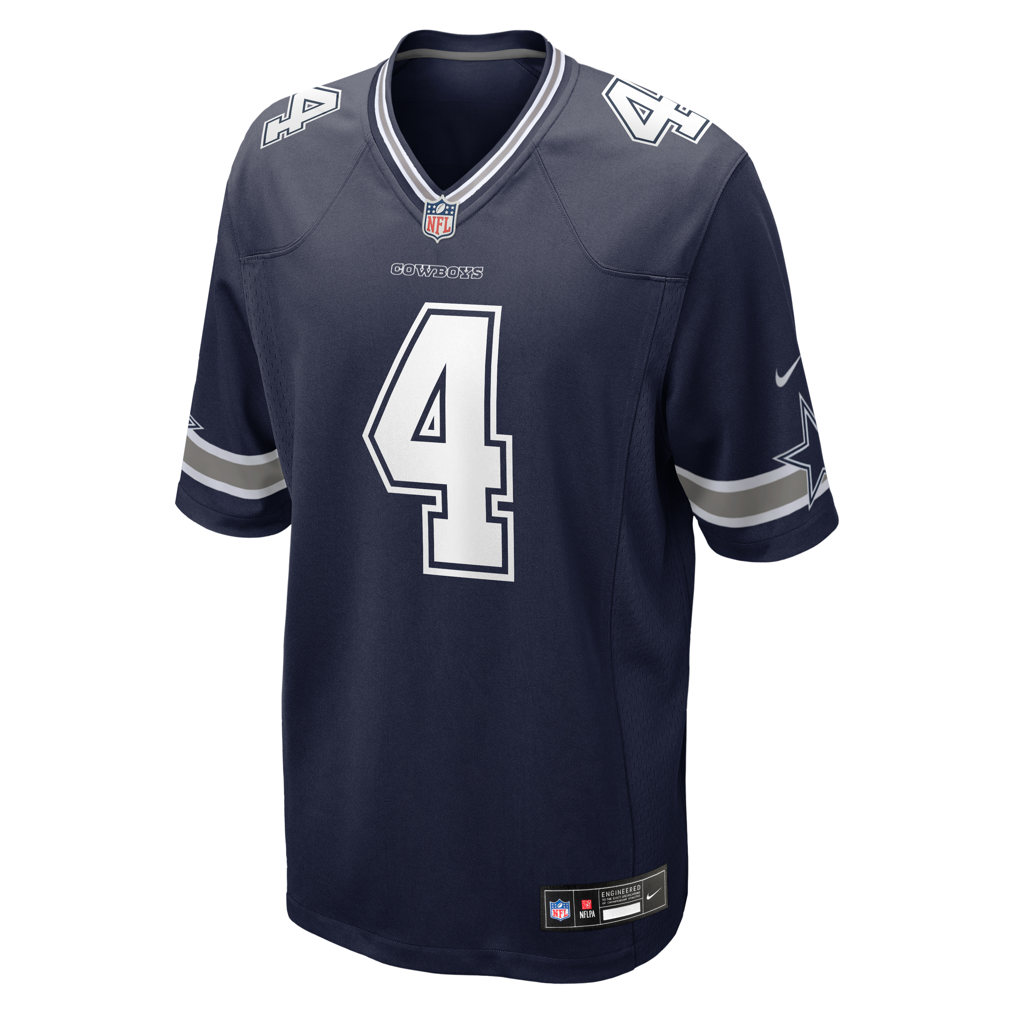 Dak Prescott Dallas Cowboys Game Jersey Navy NFL Football Fan Wear