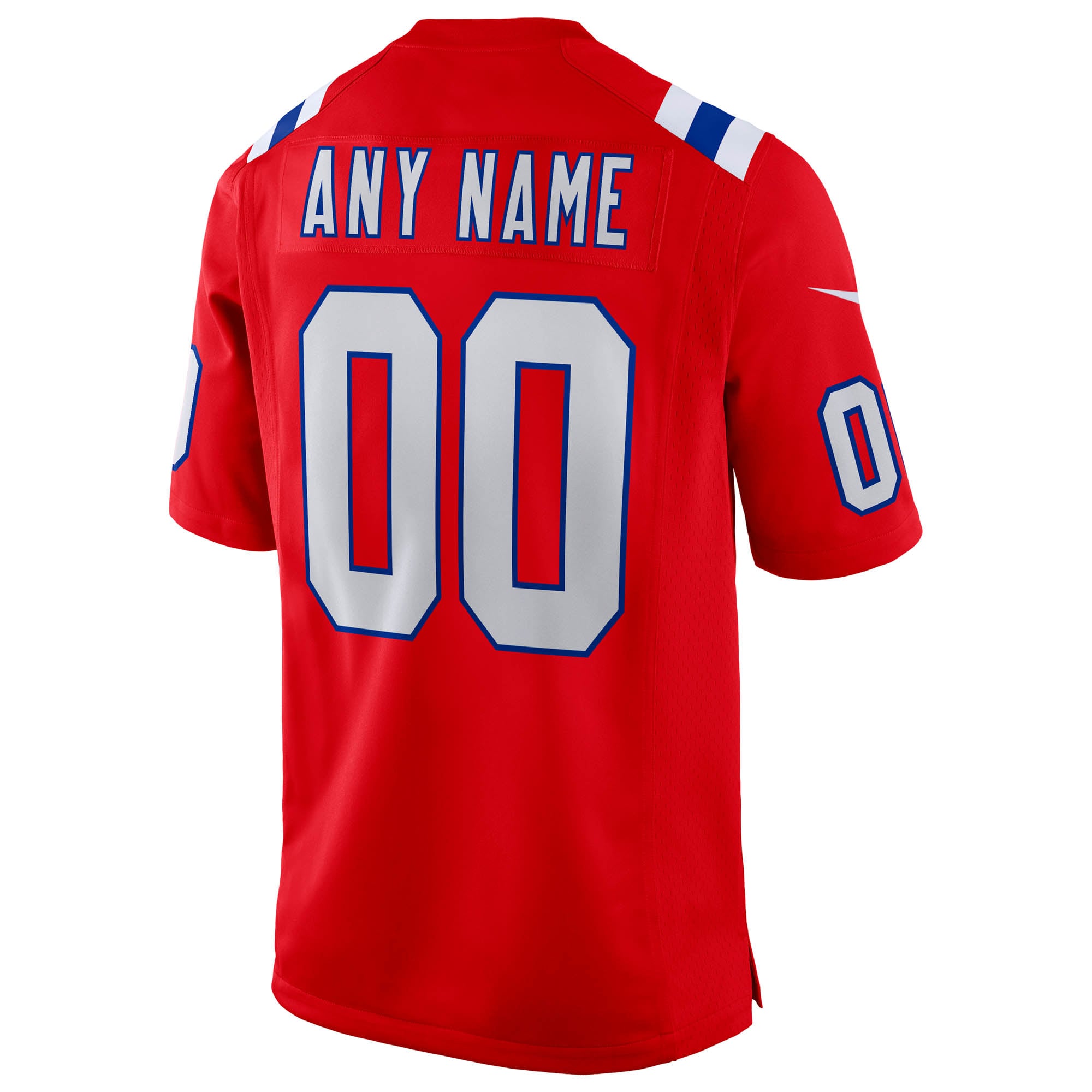 LX Patch New England Patriots Game Jersey Red NFL Football Fan Wear Custom Number