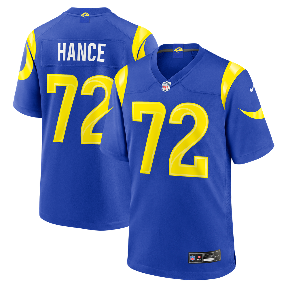 Blake Hance Los Angeles Rams Game Jersey Royal NFL Football Fan Wear