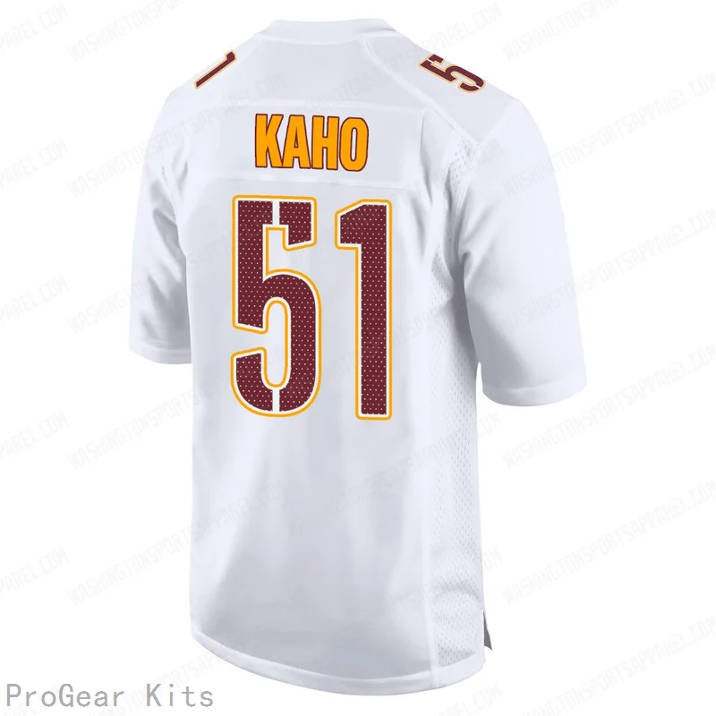 Ale Kaho Tundra Washington Commanders Game Jersey No.51 White NFL Football Fan Wear