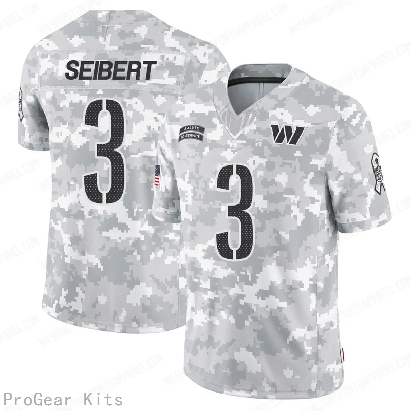 Austin Seibert Washington Commanders Jersey No.3 Camo NFL Football Fan Wear