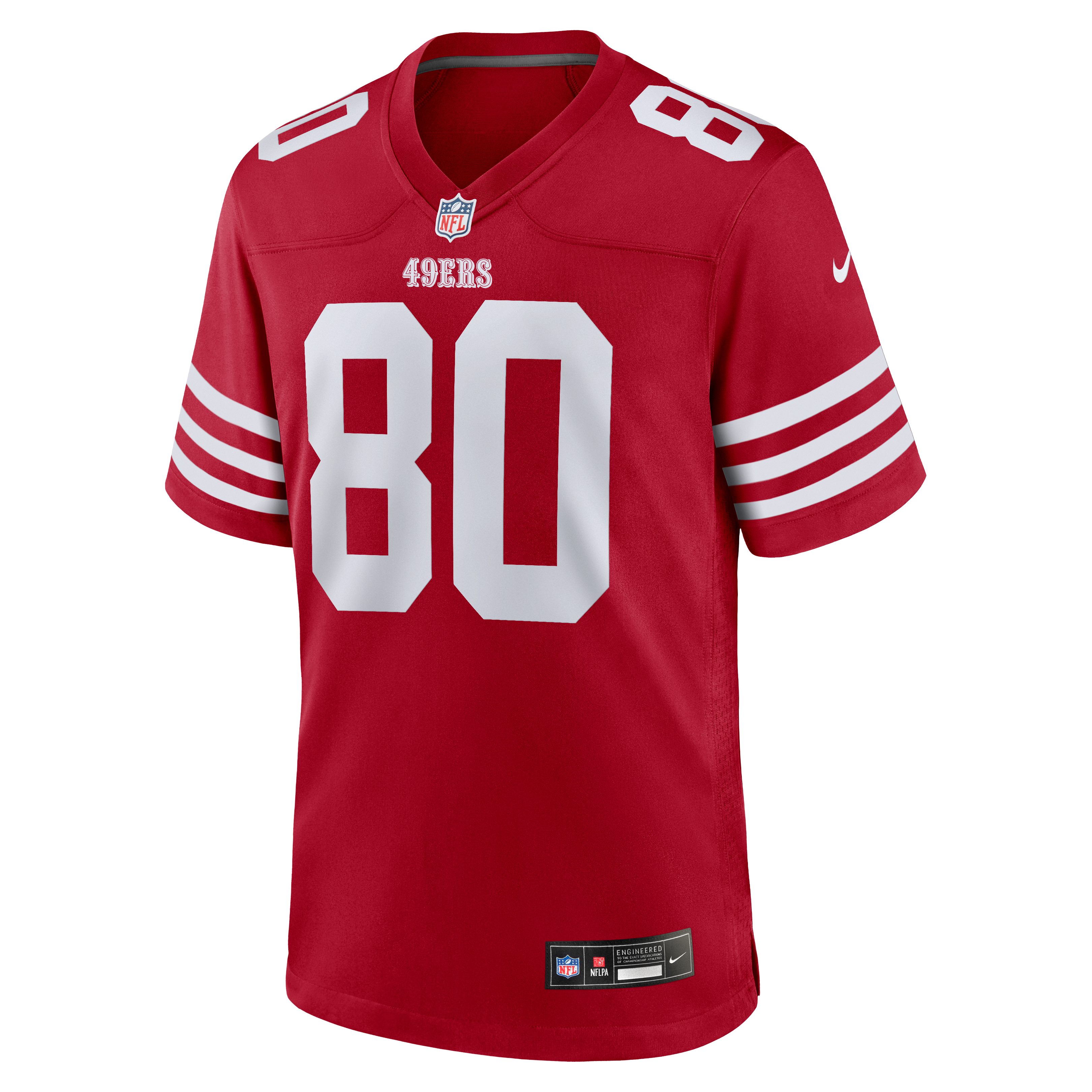 Jerry Rice Retired San Francisco 49ers Player Jersey Scarlet NFL Football Fan Wear