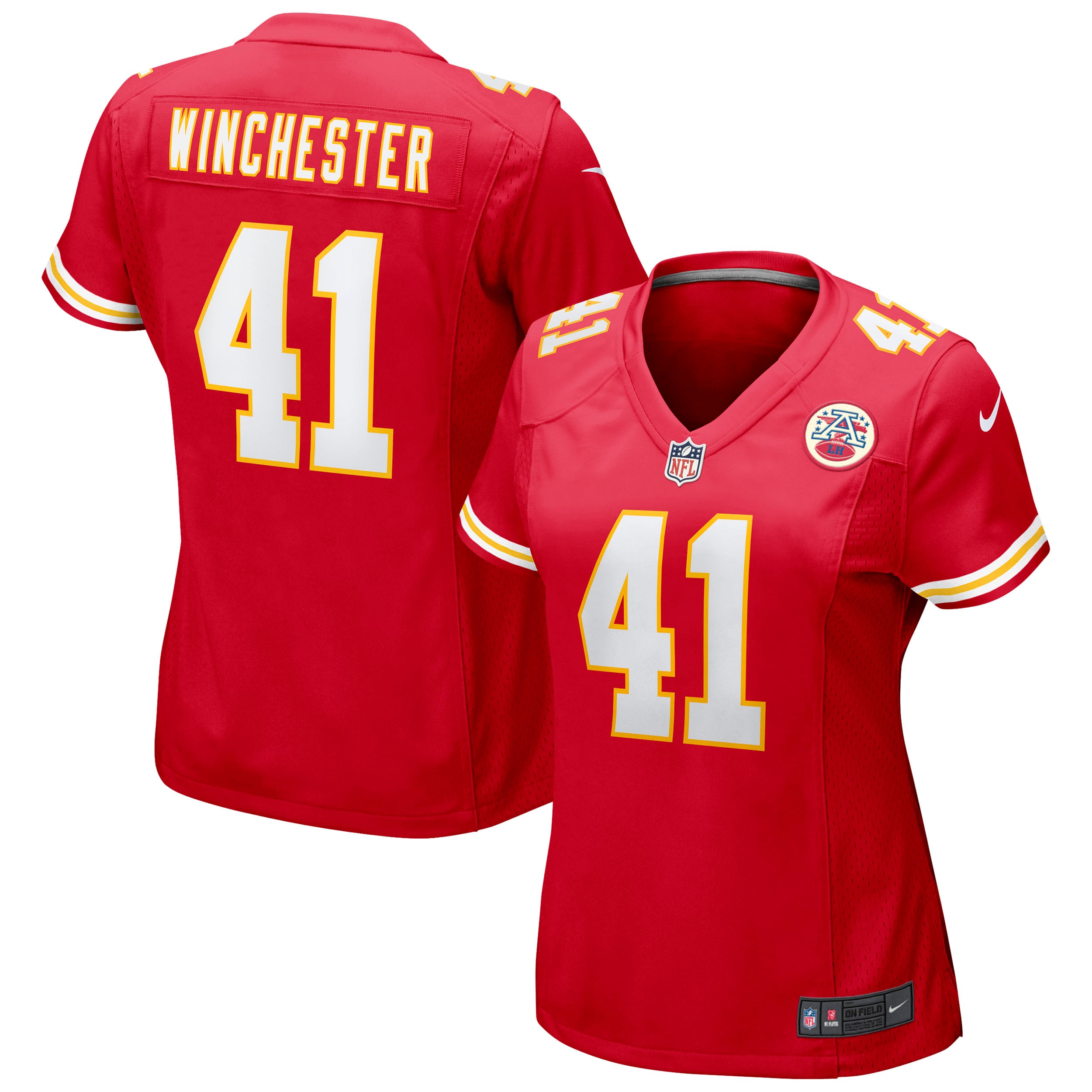 James Winchester Kansas City Chiefs Game Jersey Red NFL Football Fan Wear
