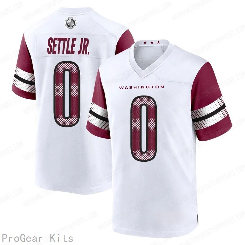 Tim Settle Jr Washington Commanders Jersey No.0 White NFL Football Fan Wear