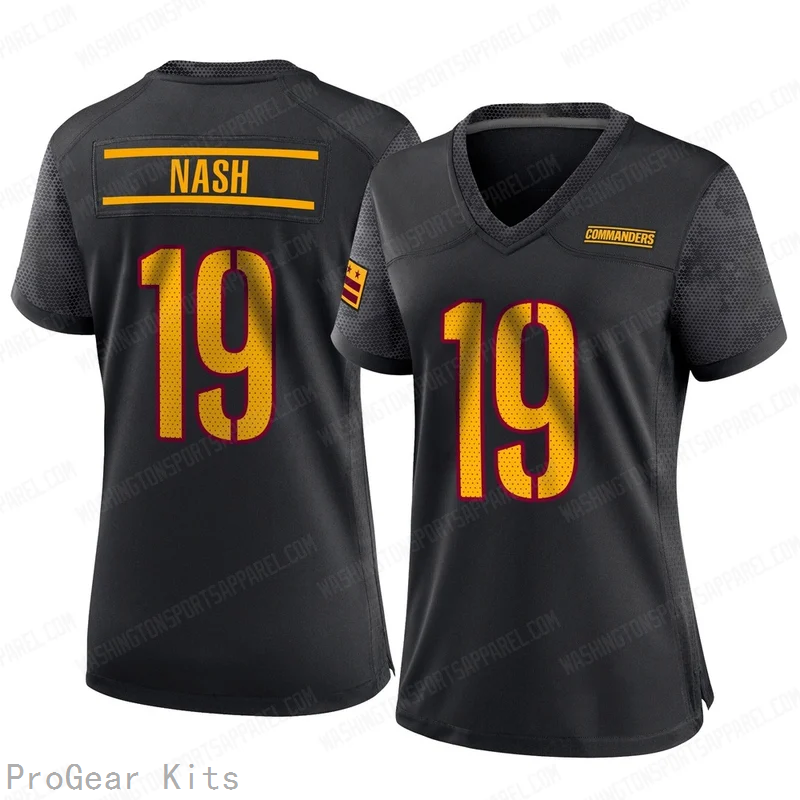 Nick Nash Washington Commanders Alternate Jersey No.19 Black NFL Football Fan Wear Nick Nash