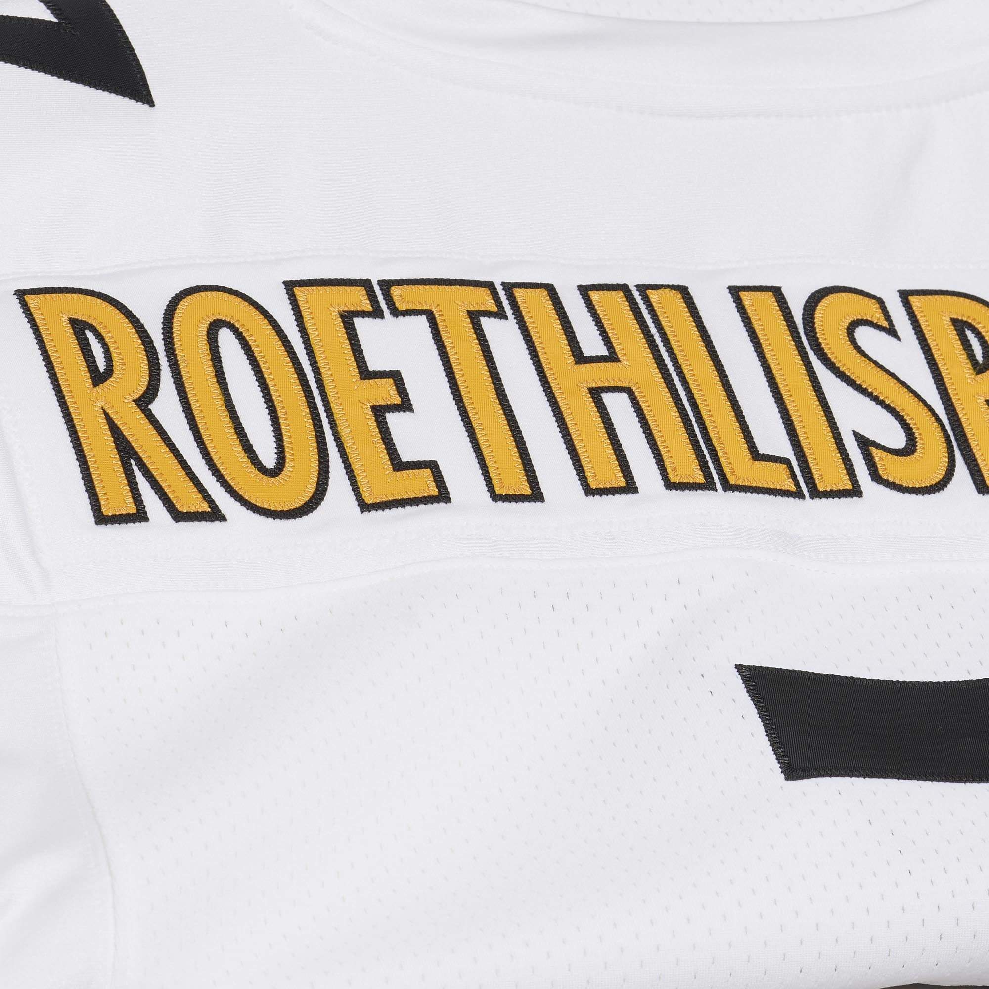 Ben Roethlisberger Mitchell Pittsburgh Steelers Throwback Jersey White NFL Football Fan Wear