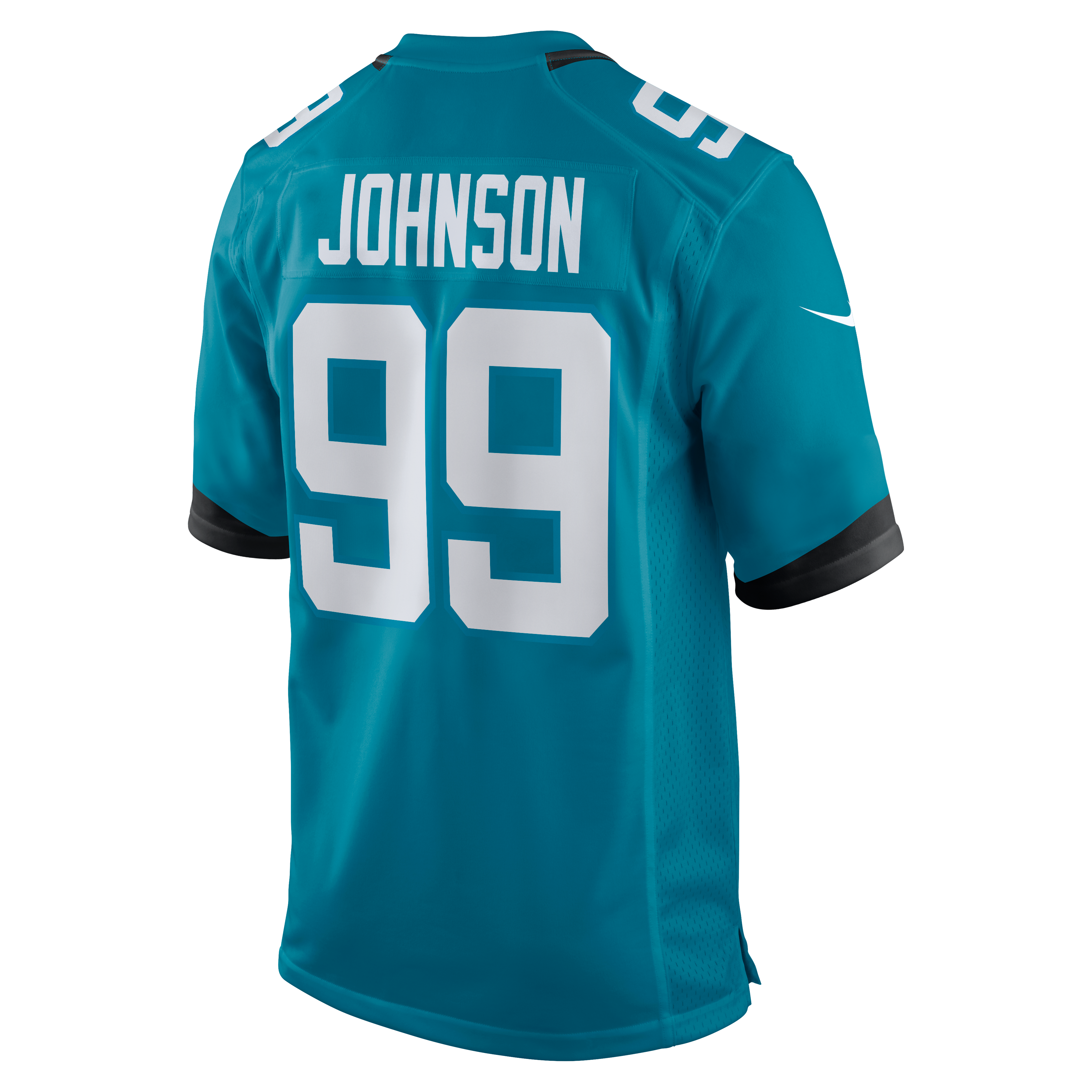 Austin Johnson Jacksonville Jaguars Game Jersey Teal NFL Football Fan Wear