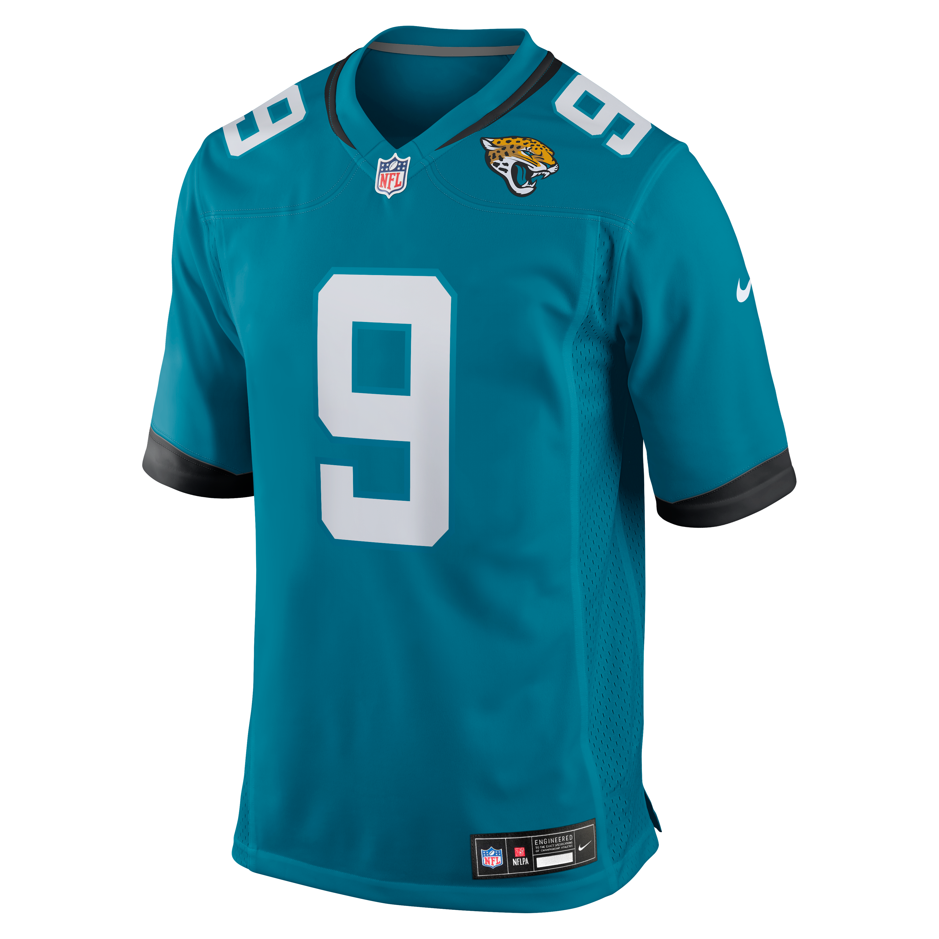 Logan Cooke Jacksonville Jaguars Game Jersey Teal NFL Football Fan Wear