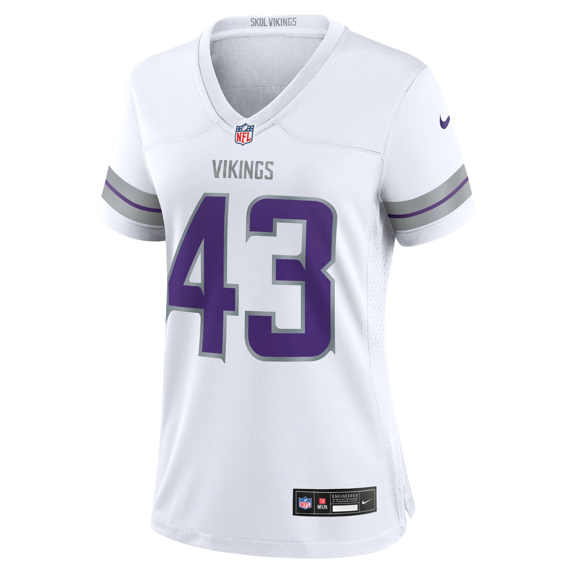 Andrew Van Ginkel Minnesota Vikings Game Jersey White NFL Football Fan Wear