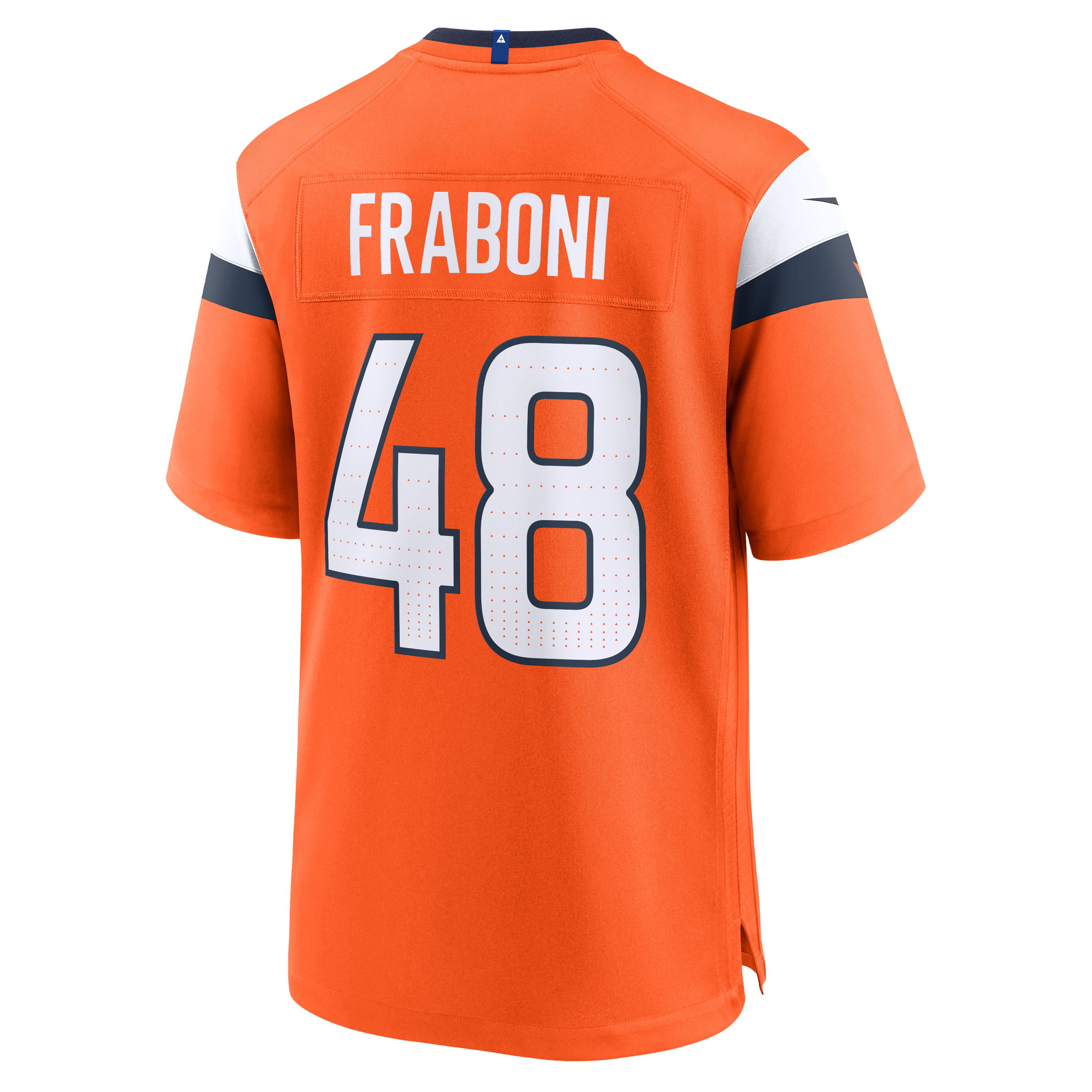Mitchell Fraboni Denver Broncos Game Jersey Orange NFL Football Fan Wear