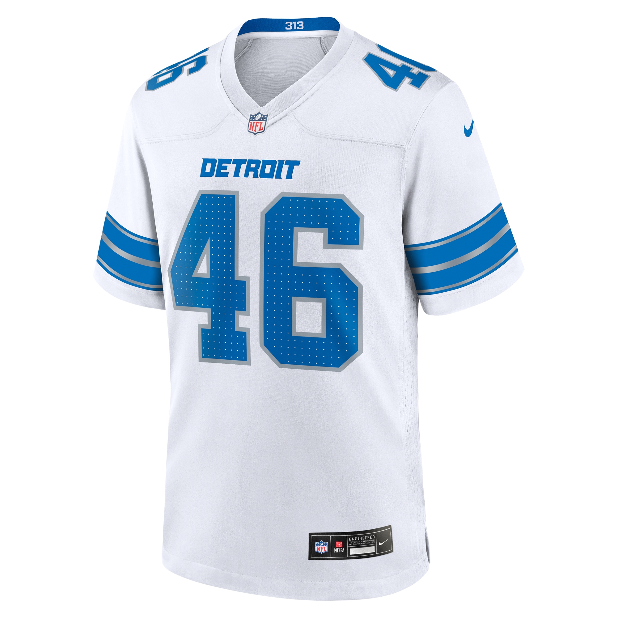 Jack Campbell Detroit Lions Game Jersey White NFL Football Fan Wear