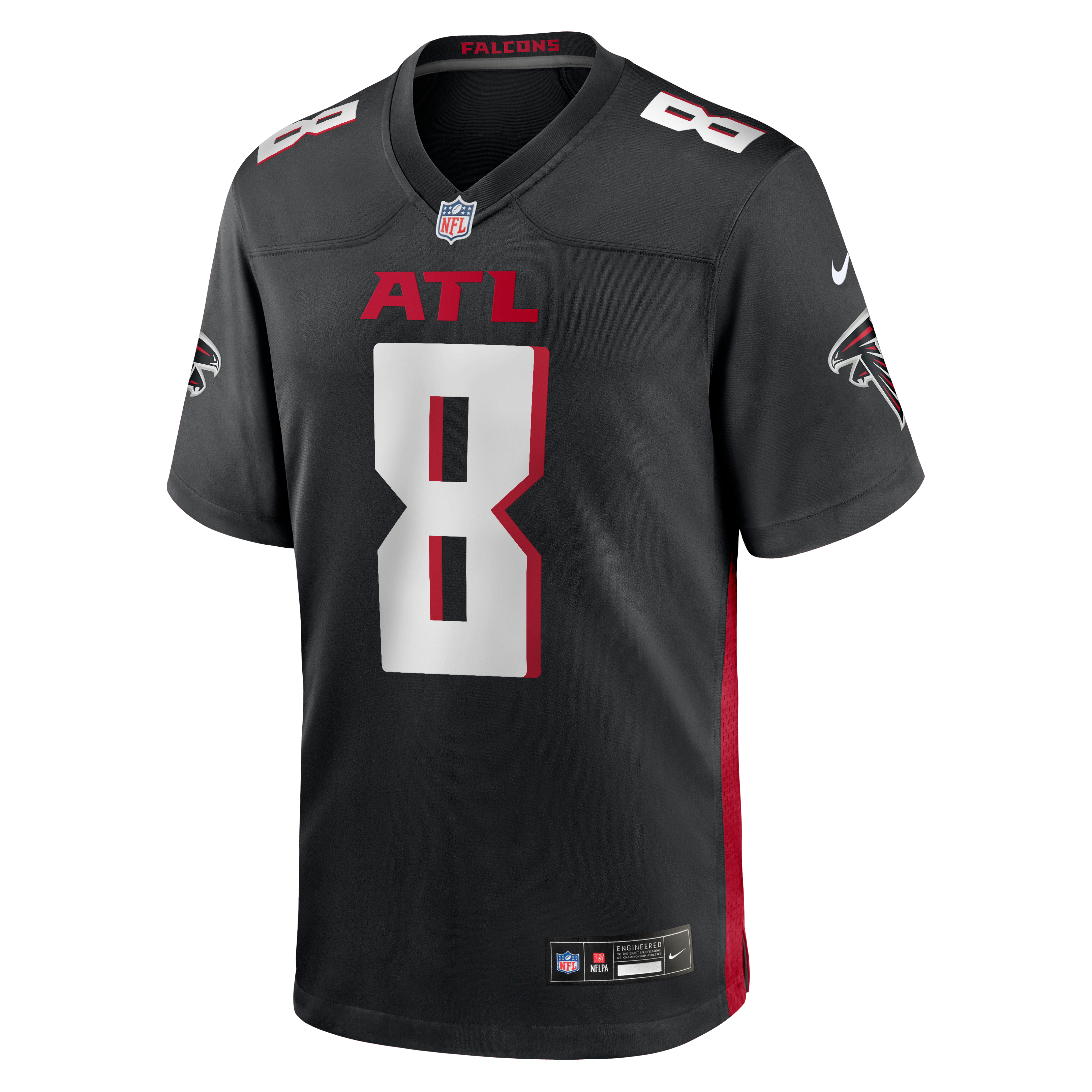 Kyle Pitts Atlanta Falcons Game Jersey Black NFL Football Fan Wear