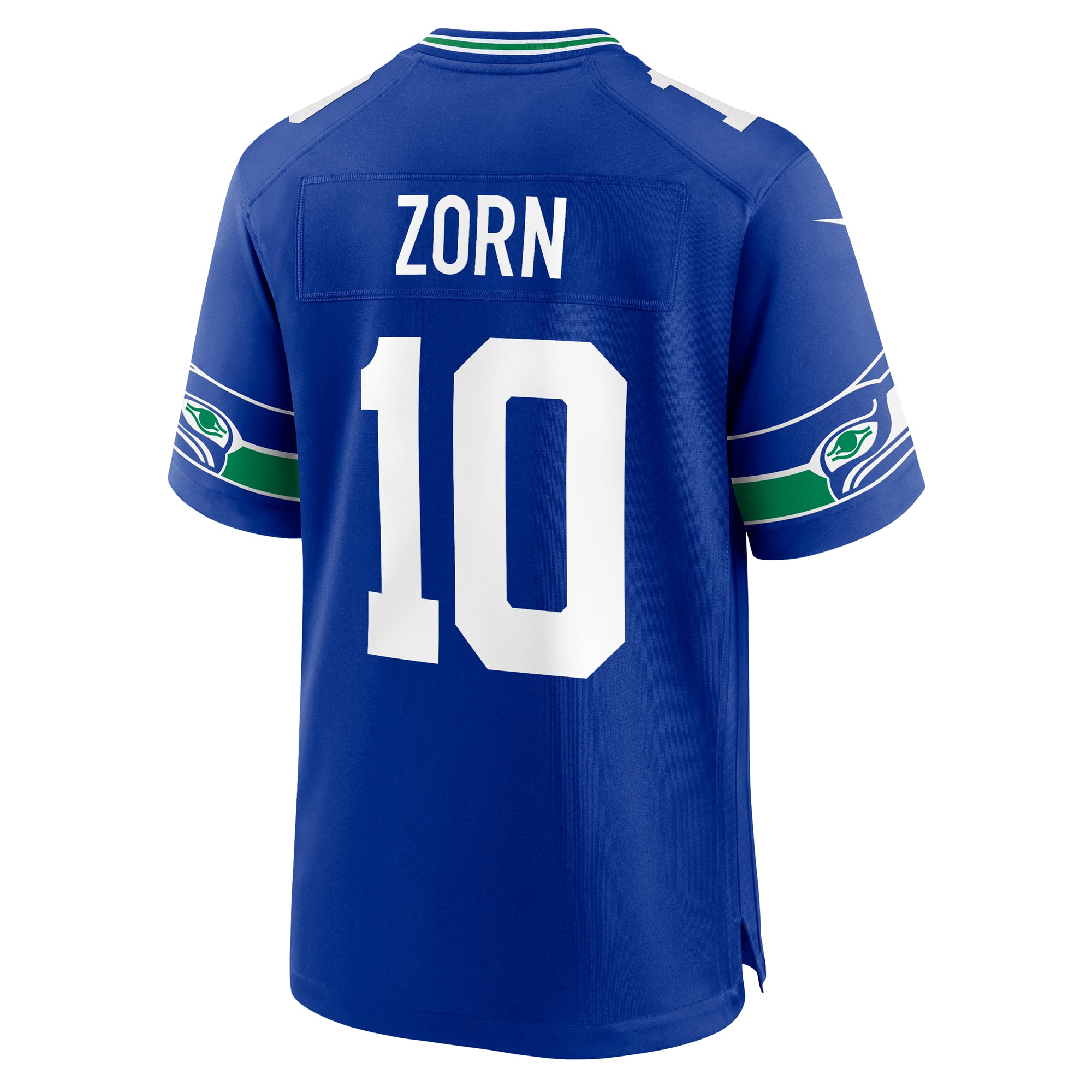 Retired Jim Zorn Seattle Seahawks Alternate Jersey Royal NFL Football Fan Wear Retired Jim Zorn
