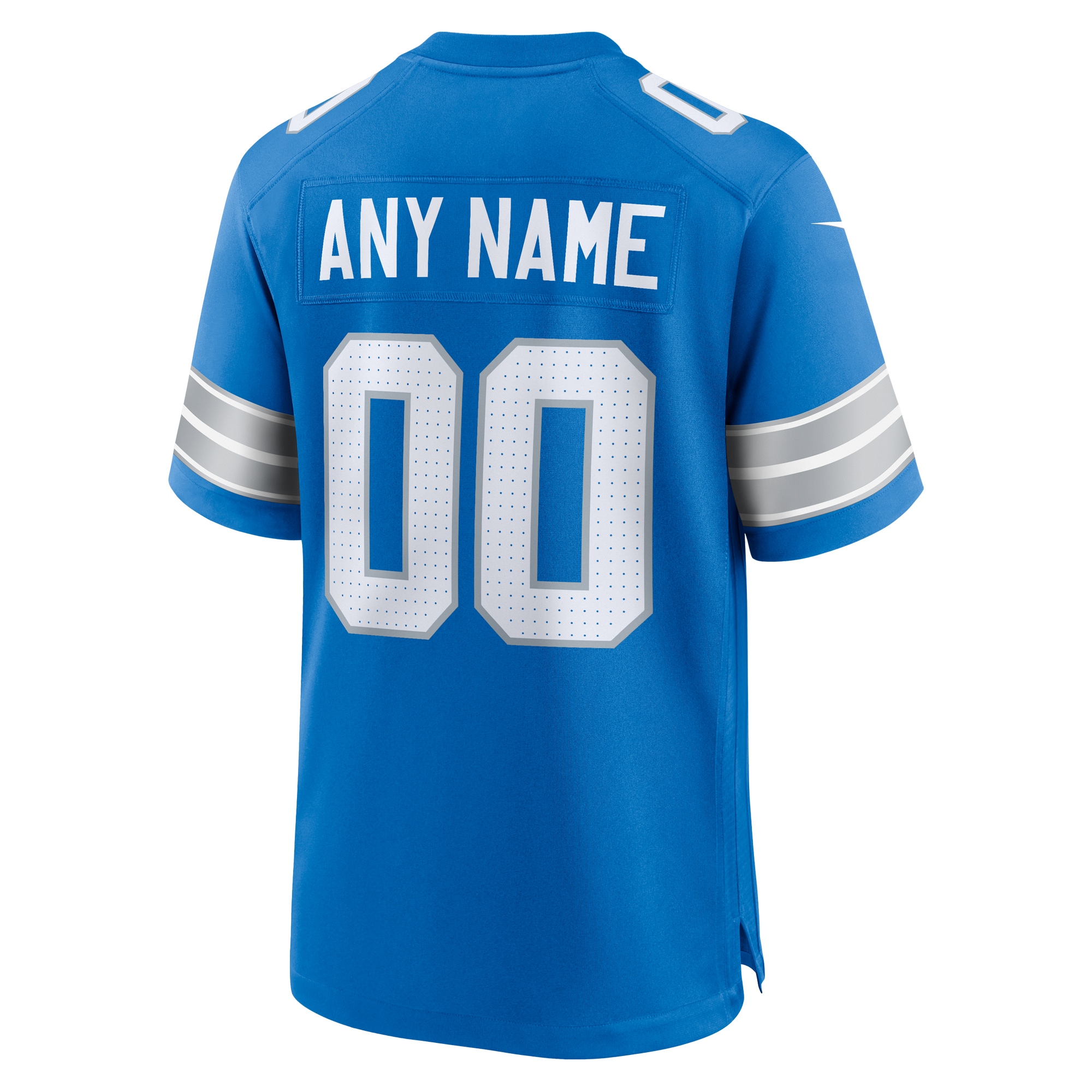 Detroit Lions Game Jersey Blue NFL Football Fan Wear Custom Number