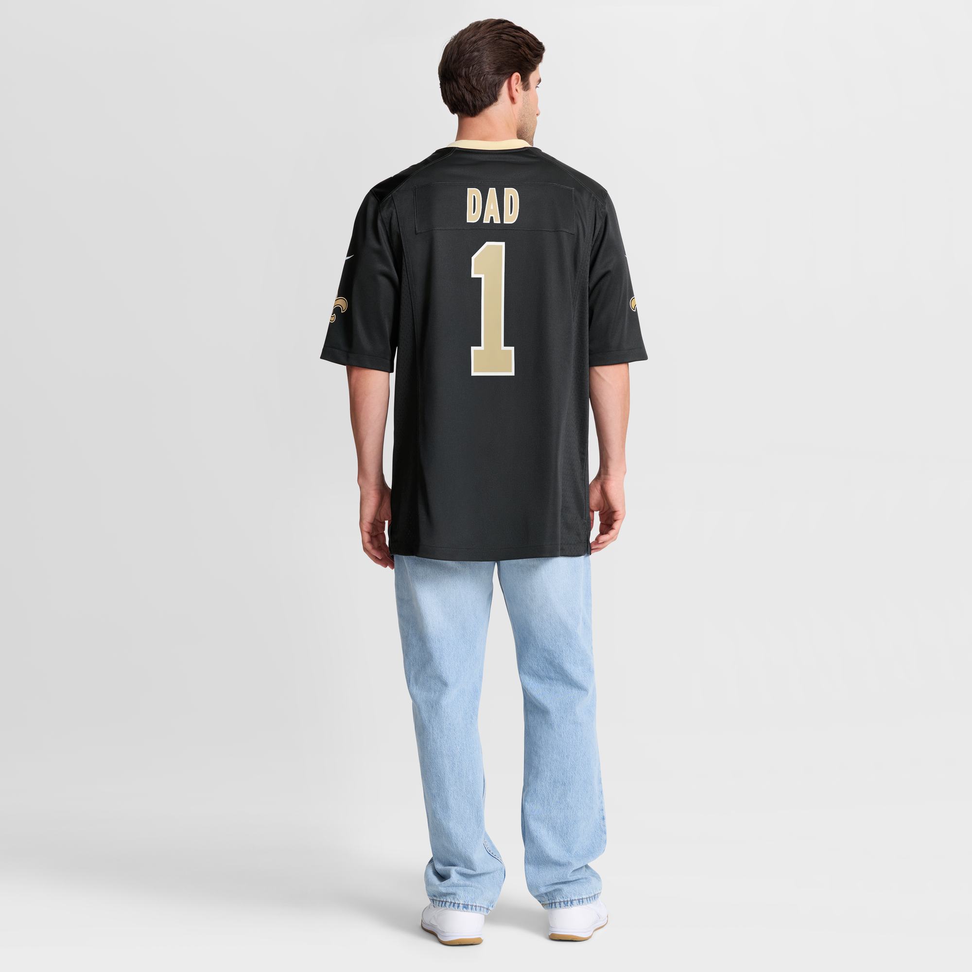 New Orleans Saints Game Jersey No.1 Black NFL Football Fan Wear