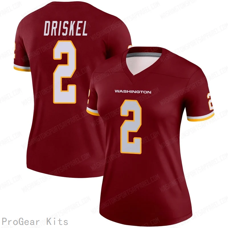 Jeff Driskel Washington Commanders Legend Jersey No.2 Burgundy NFL Football Fan Wear