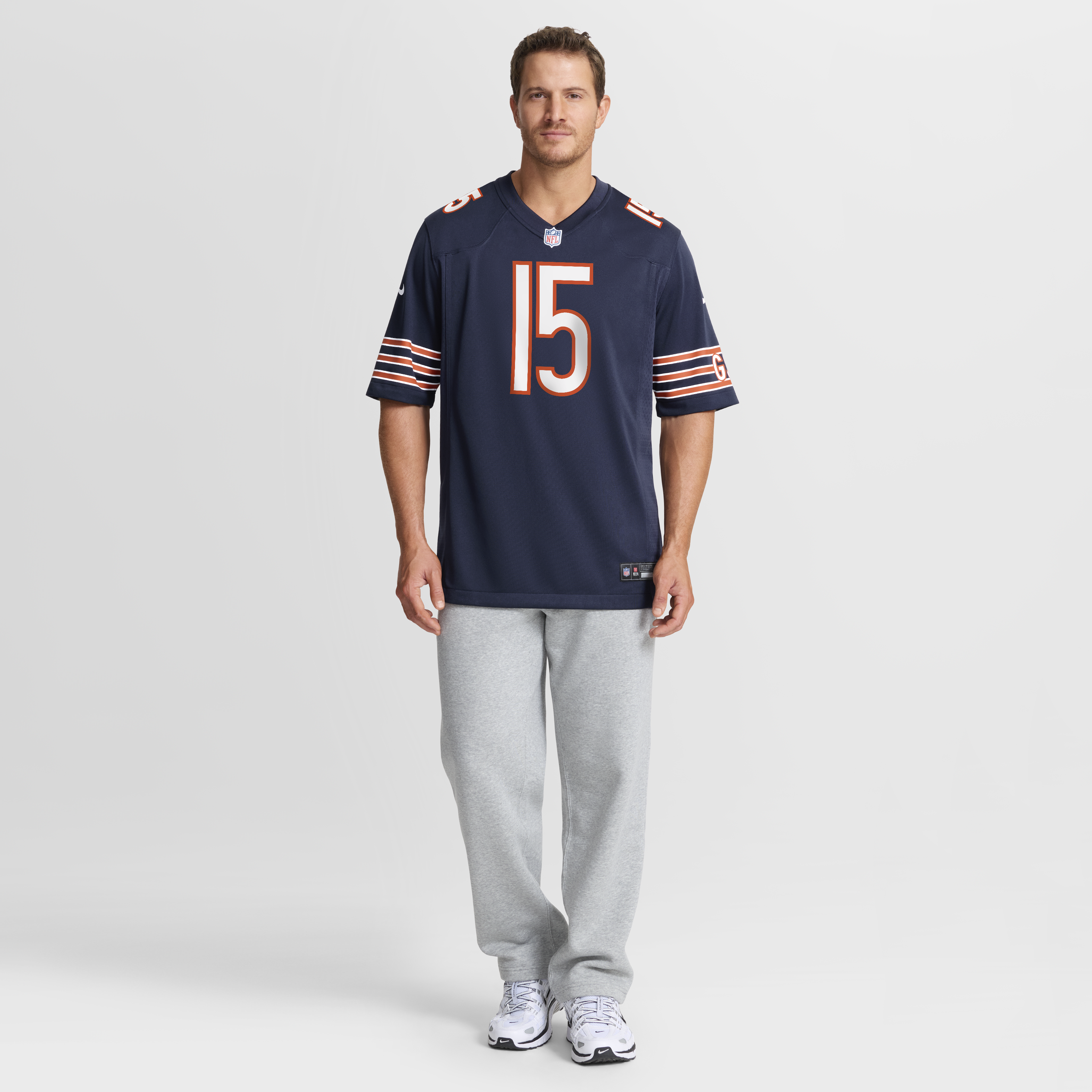 Rome Odunze Chicago Bears Game Jersey Navy NFL Football Fan Wear