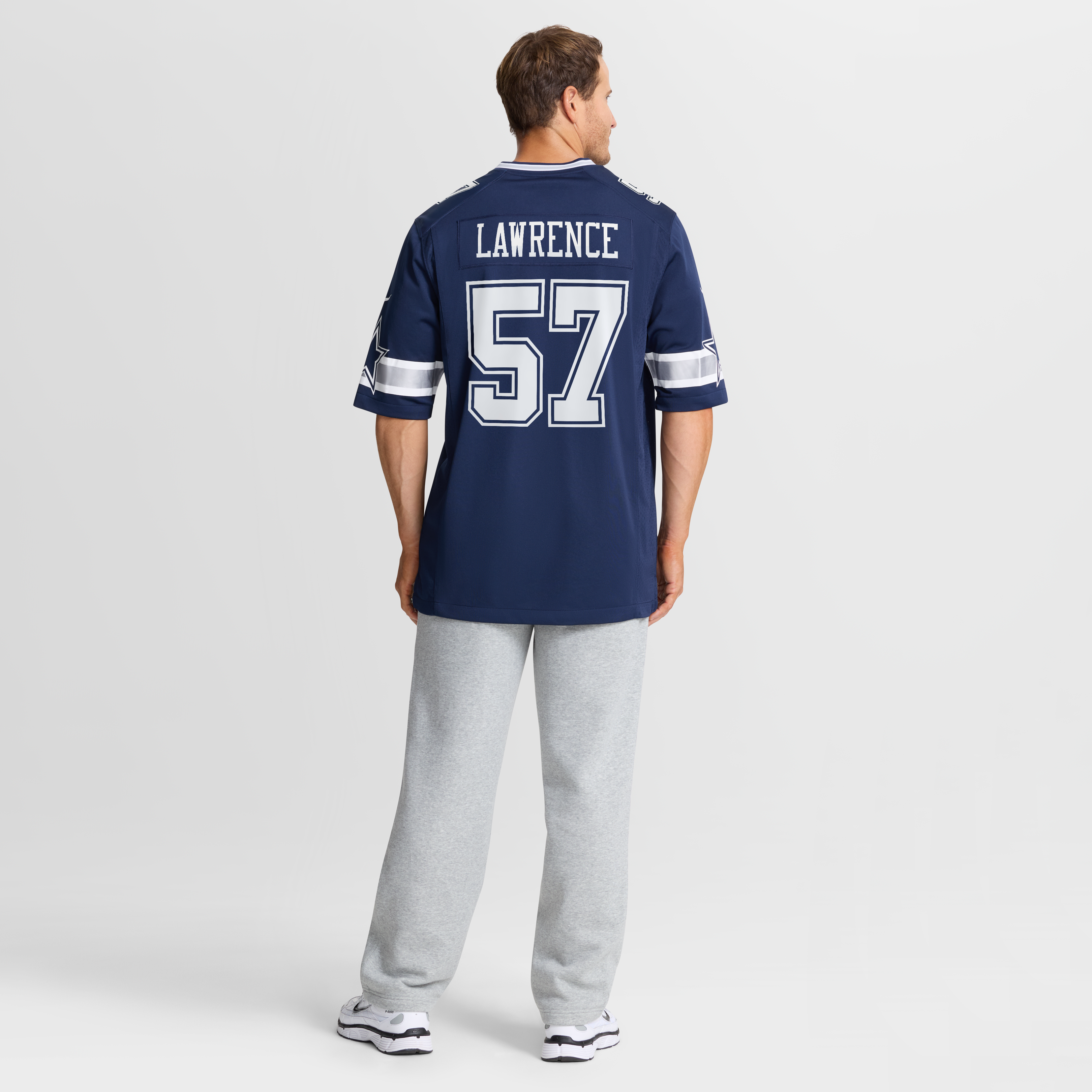 Malachi Lawrence Dallas Cowboys Game Jersey Navy NFL Football Fan Wear Malachi Lawrence