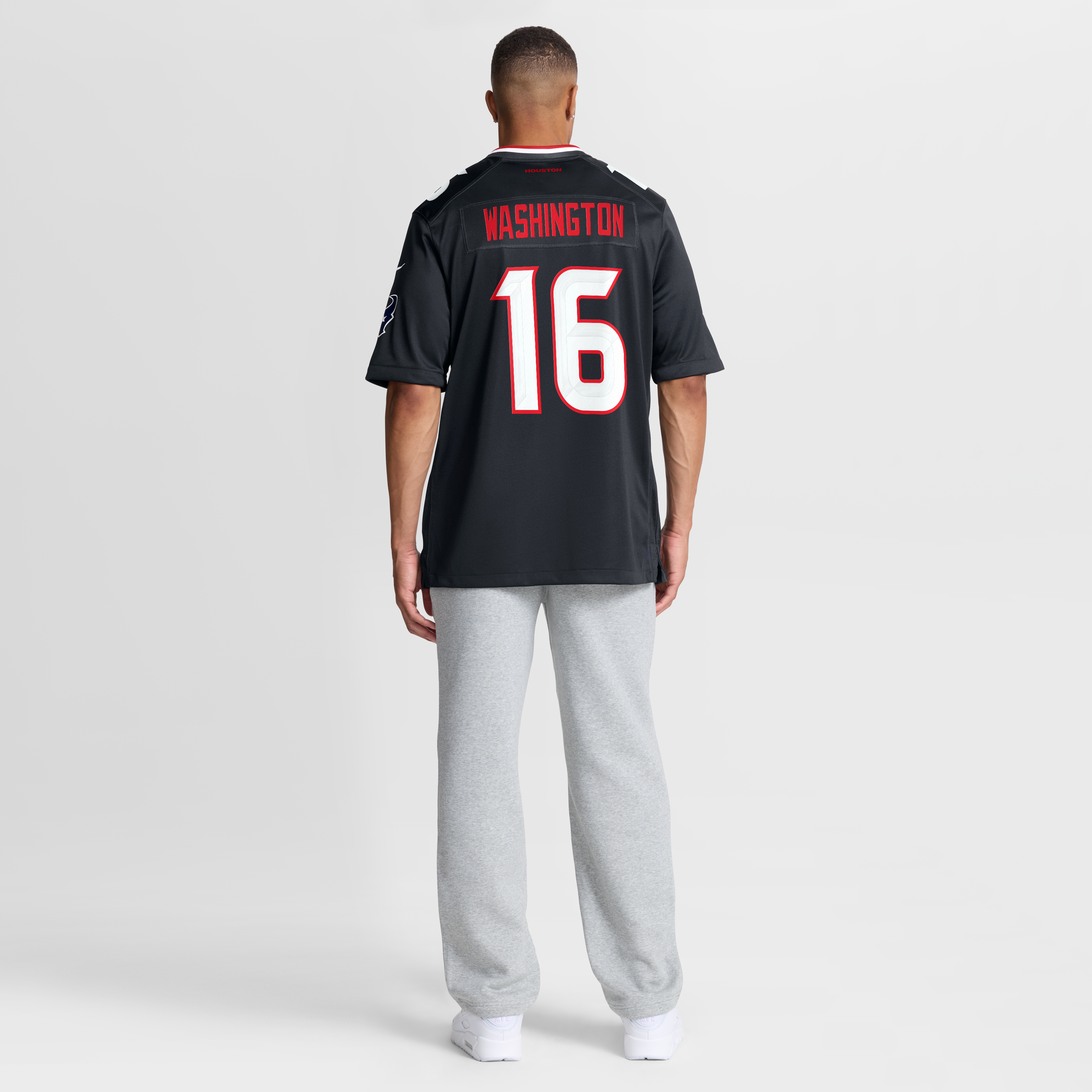 Montrell Washington Houston Texans Game Jersey Navy NFL Football Fan Wear
