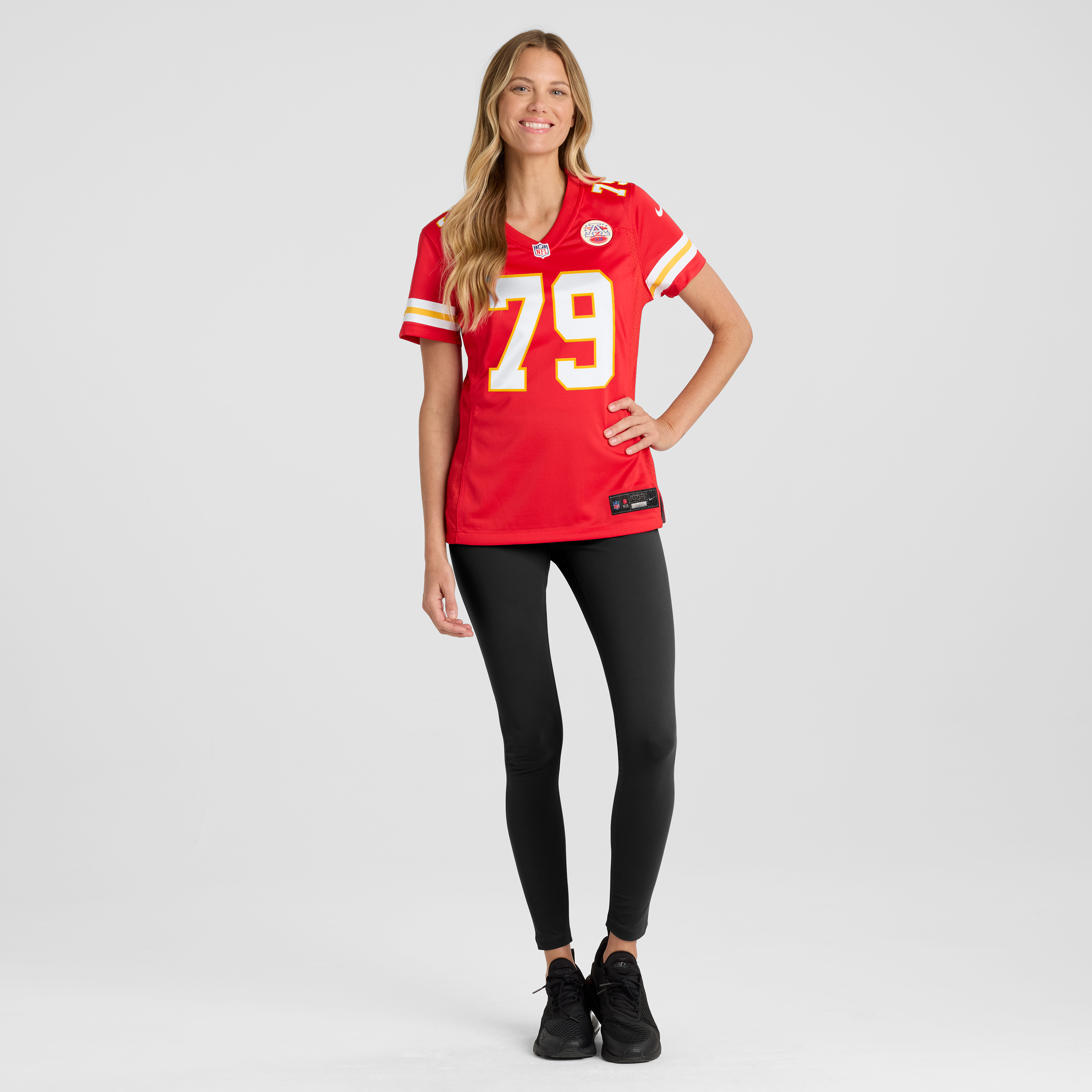 Esa Pole Kansas City Chiefs Game Jersey Red NFL Football Fan Wear Esa Pole