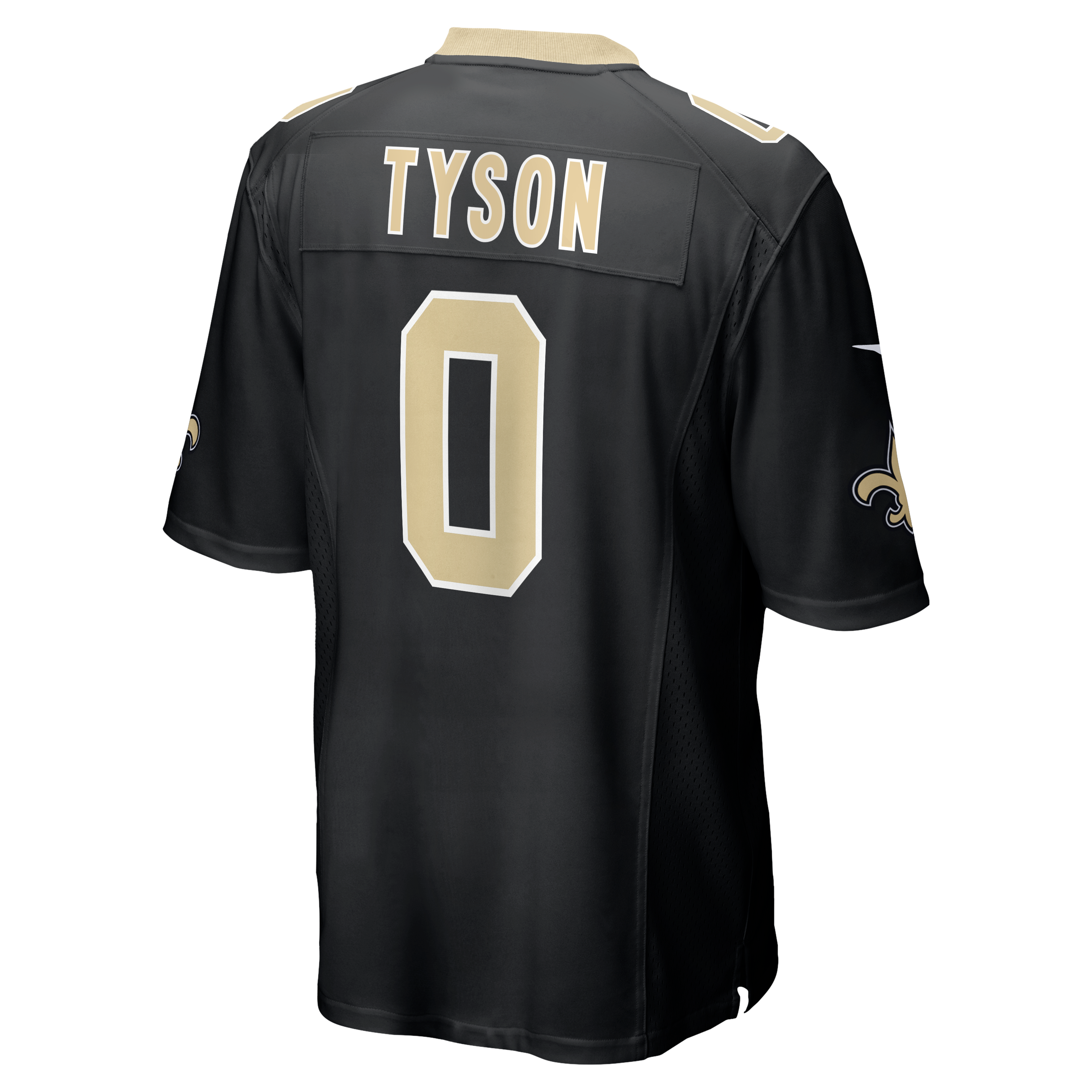 Jordyn Tyson Round New Orleans Saints Game Jersey No.8 Black NFL Football Fan Wear