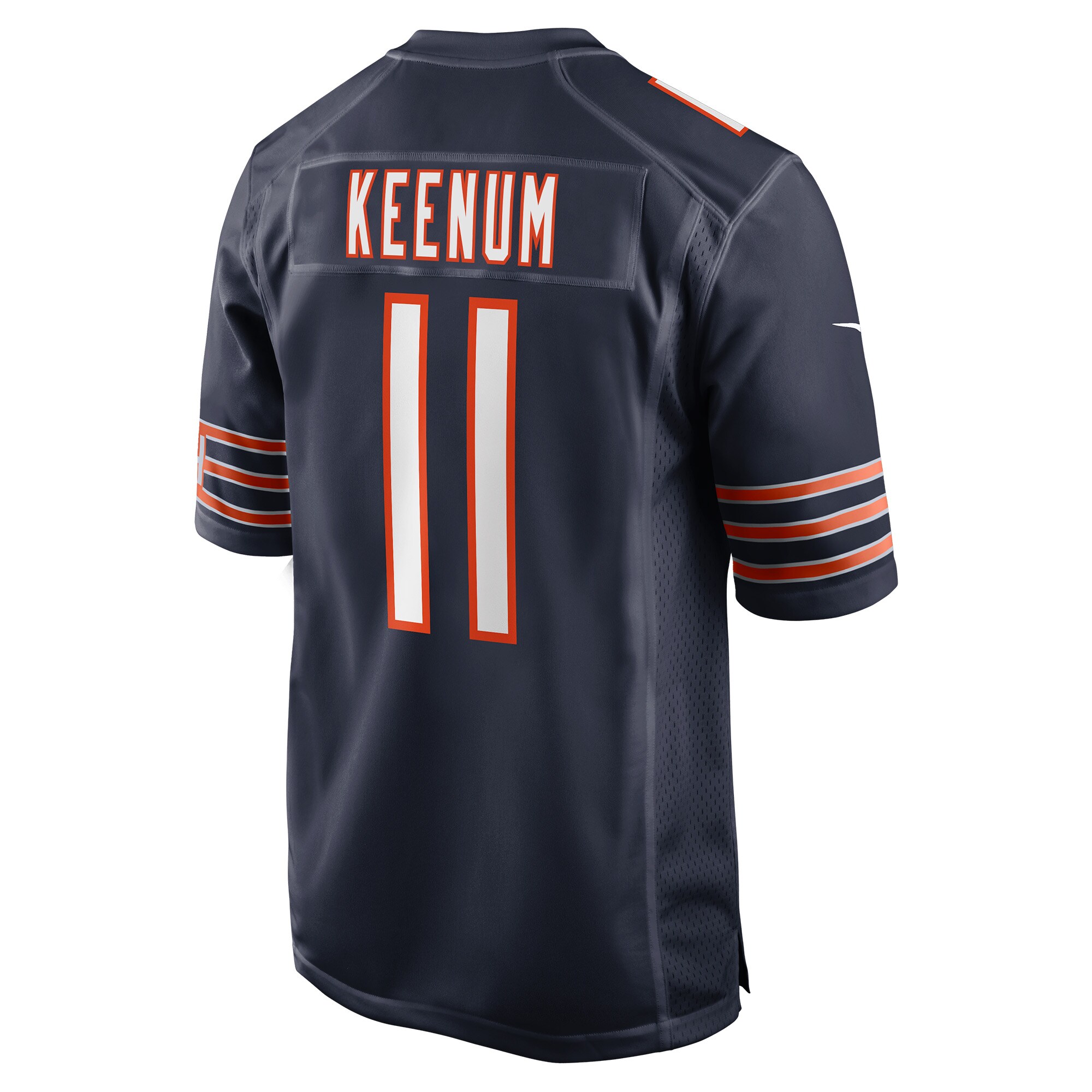 Case Keenum Chicago Bears Game Jersey Navy NFL Football Fan Wear Case Keenum