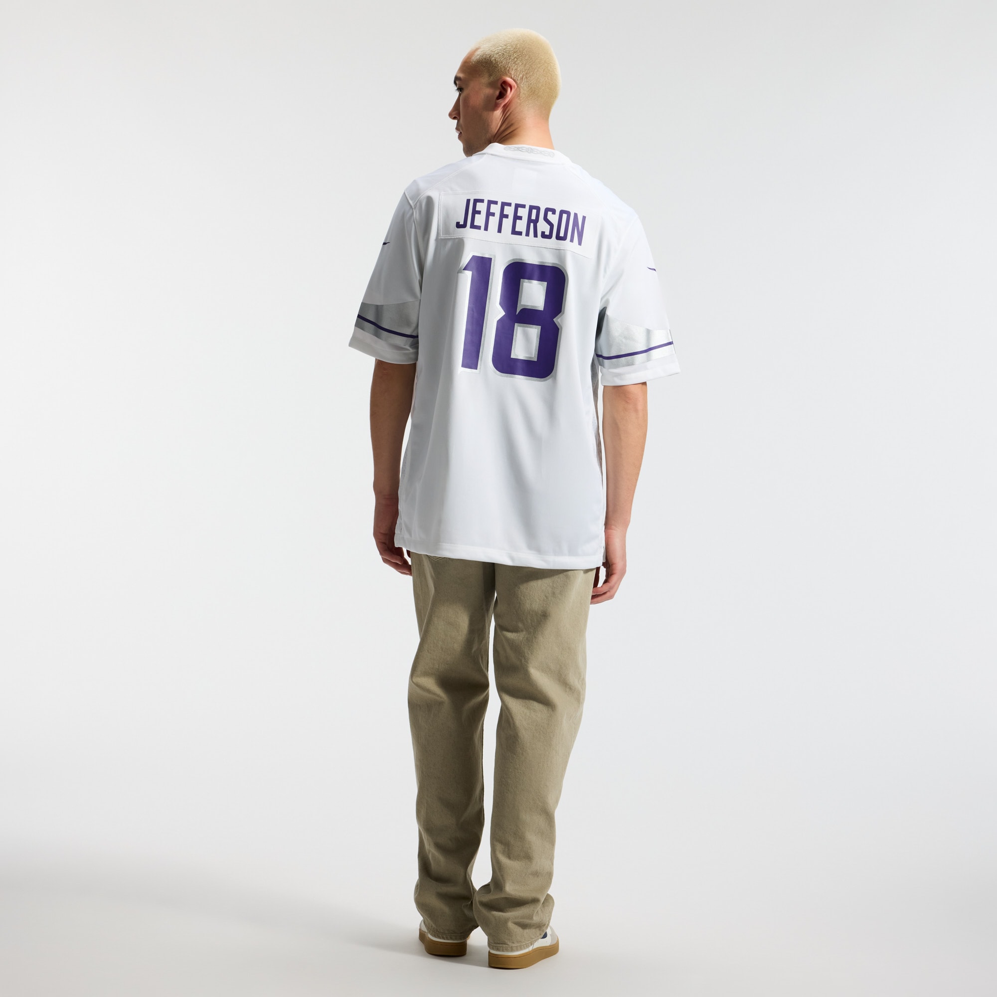 Justin Jefferson Minnesota Vikings Player Jersey No.18 White NFL Football Fan Wear