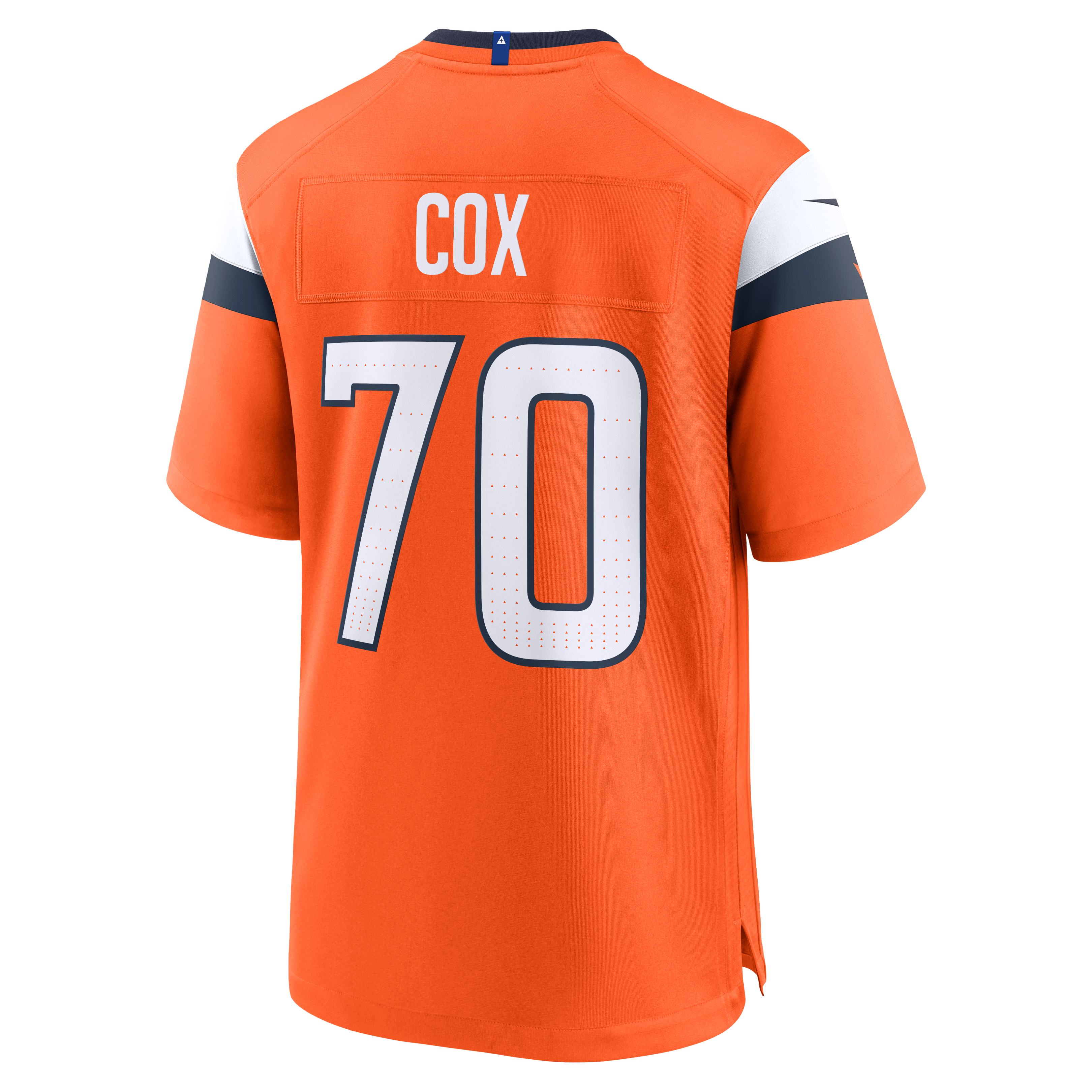 Marques Cox Denver Broncos Game Jersey Orange NFL Football Fan Wear Marques Cox