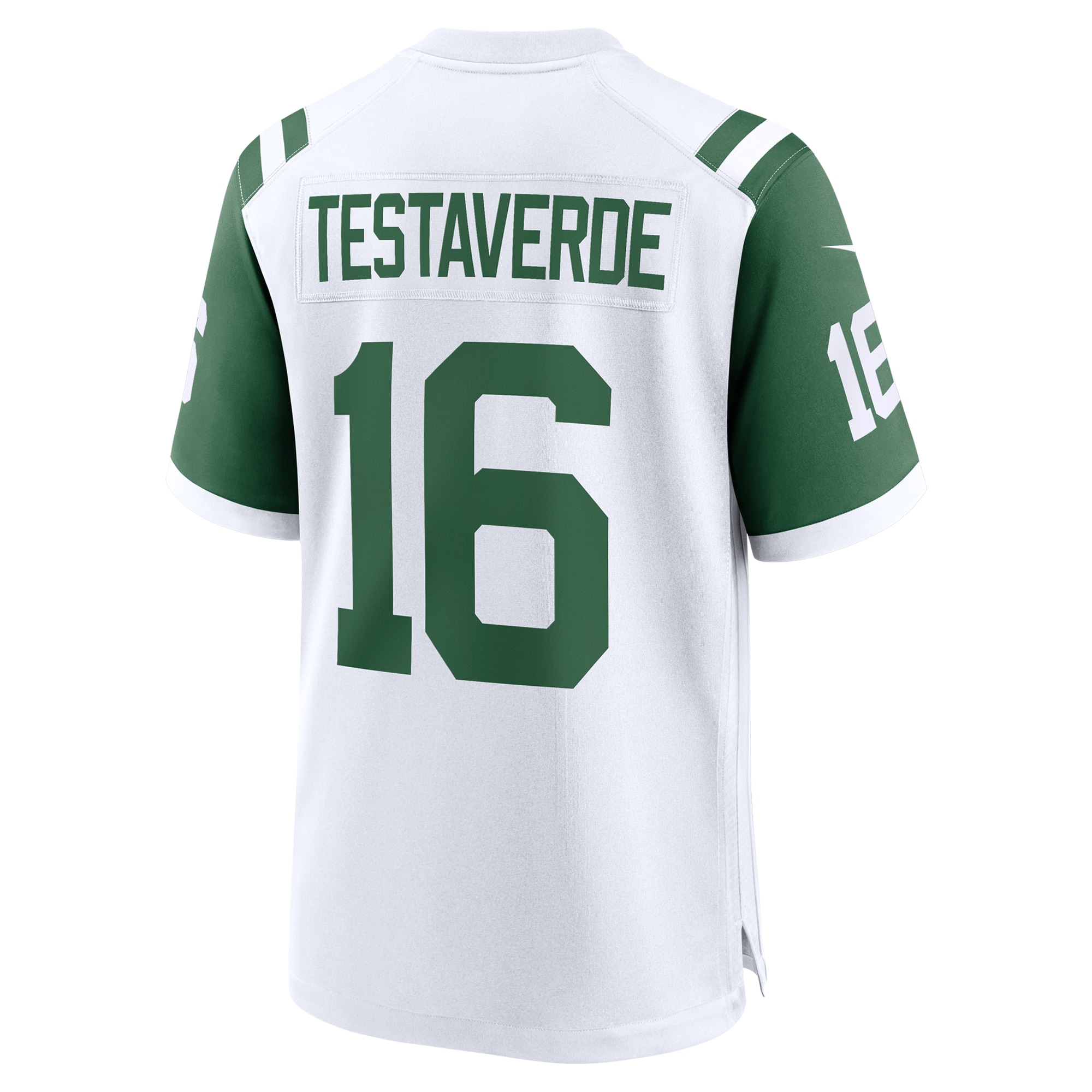 Vinny Testaverde Retired New York Jets Game Jersey White NFL Football Fan Wear Vinny Testaverde Retired