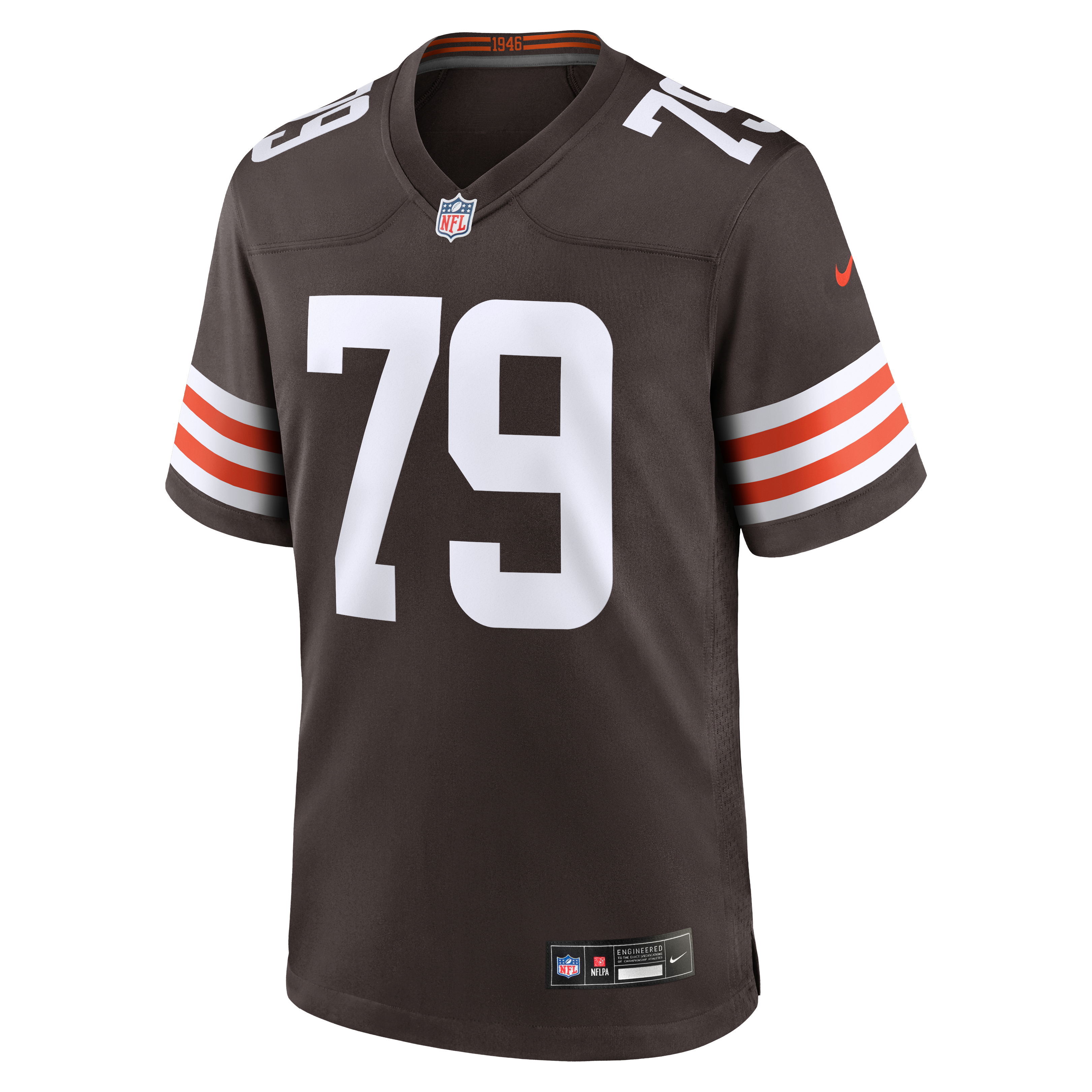 Dawand Jones Cleveland Browns Game Jersey Brown NFL Football Fan Wear Dawand Jones