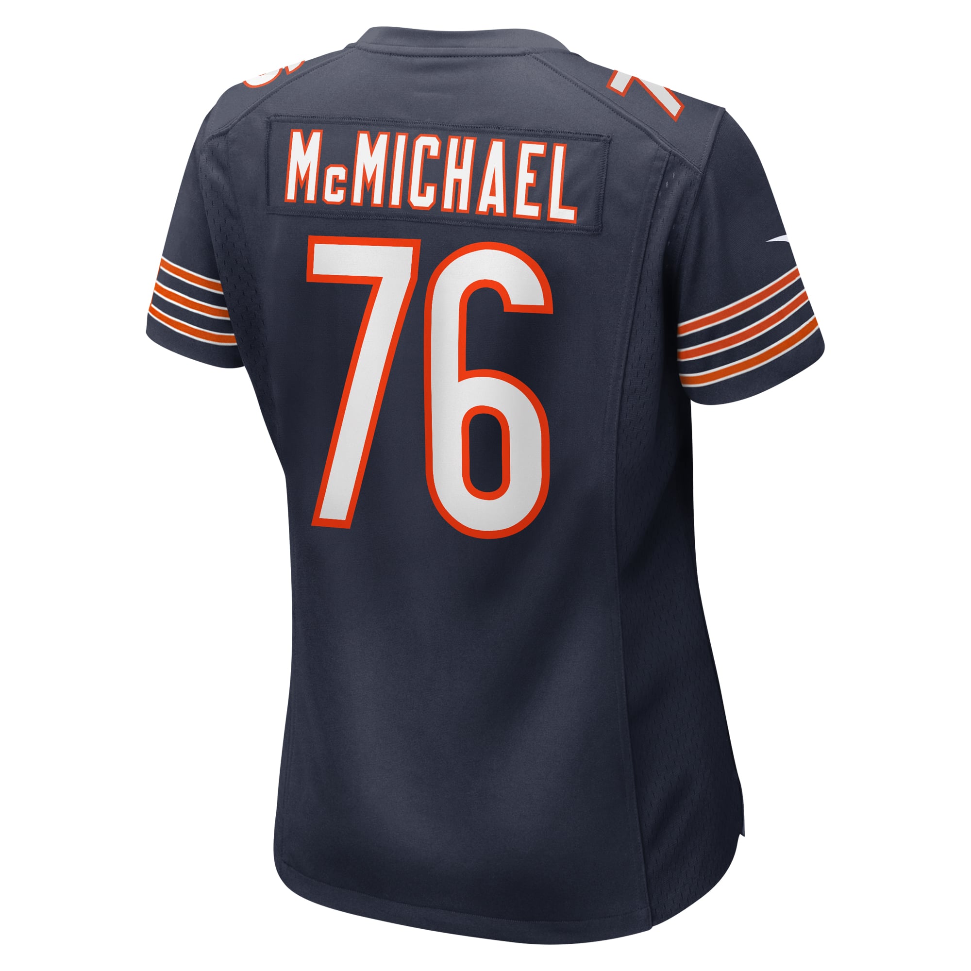 Steve McMichael Retired Chicago Bears Game Jersey Navy NFL Football Fan Wear Steve McMichael Retired