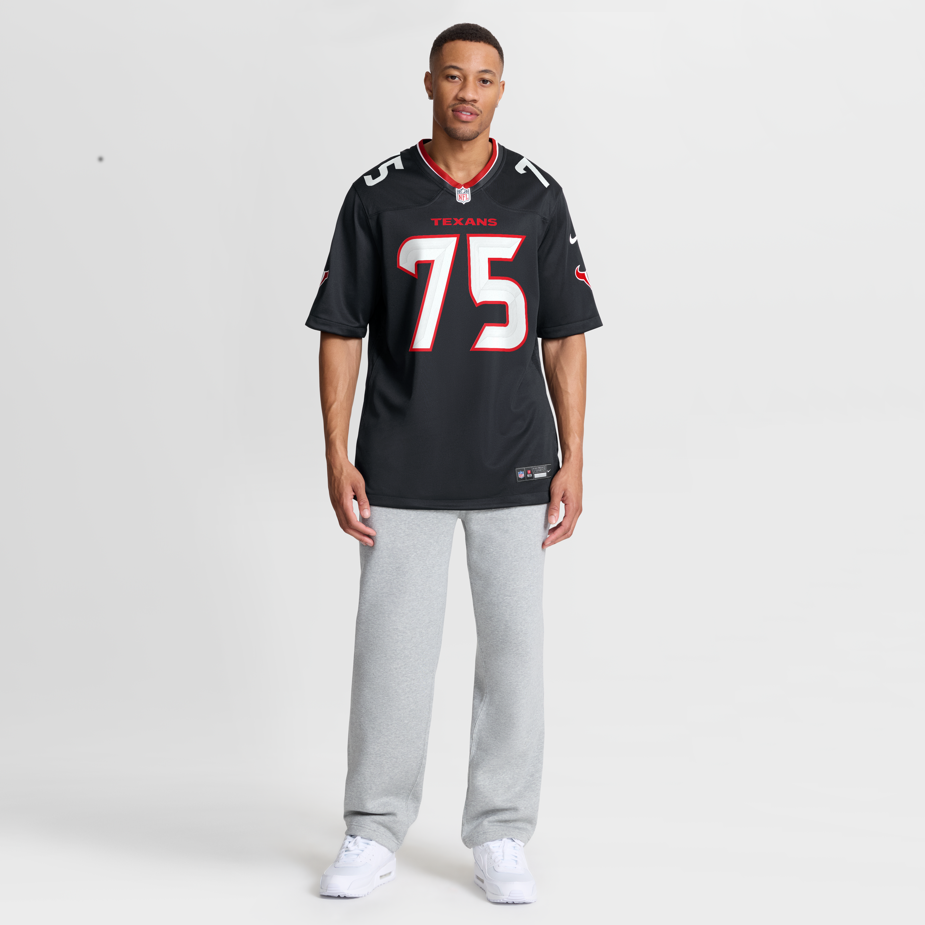 Wyatt Teller Houston Texans Game Jersey Navy NFL Football Fan Wear