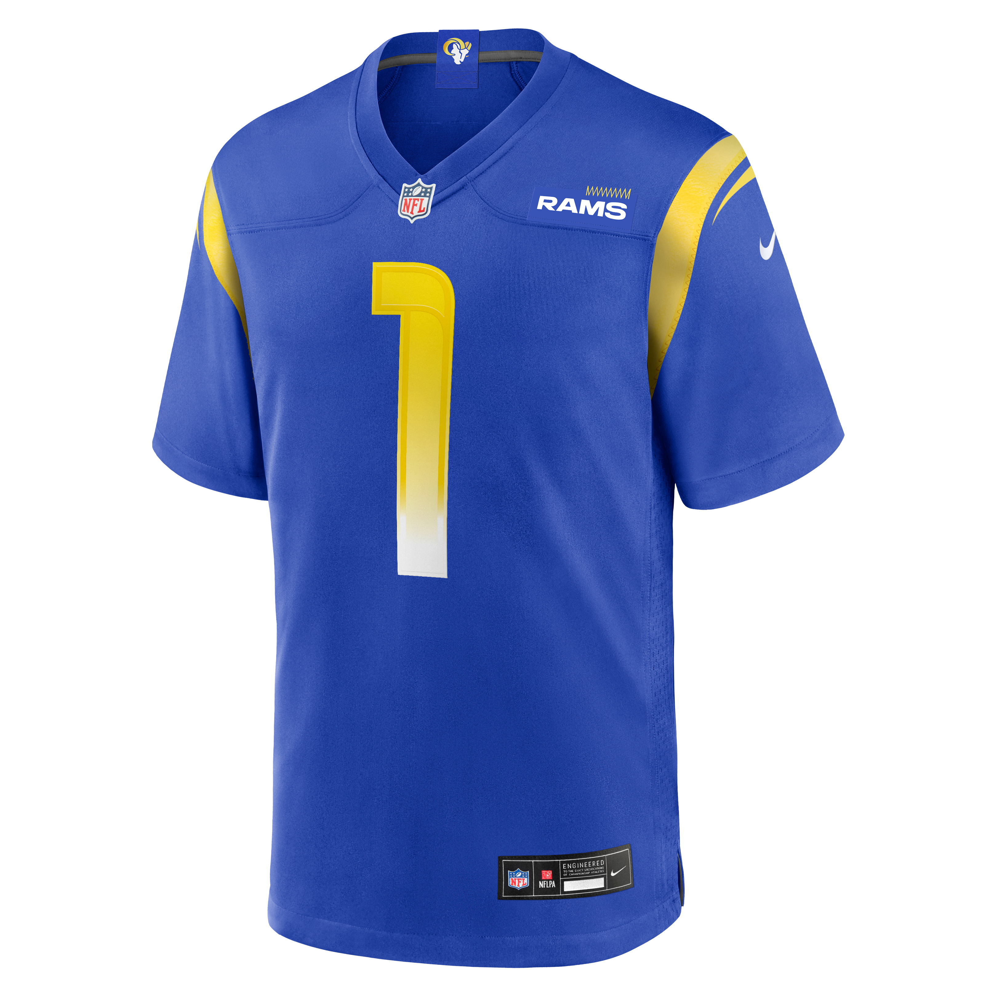 Los Angeles Rams Game Jersey No.1 Royal NFL Football Fan Wear No.1